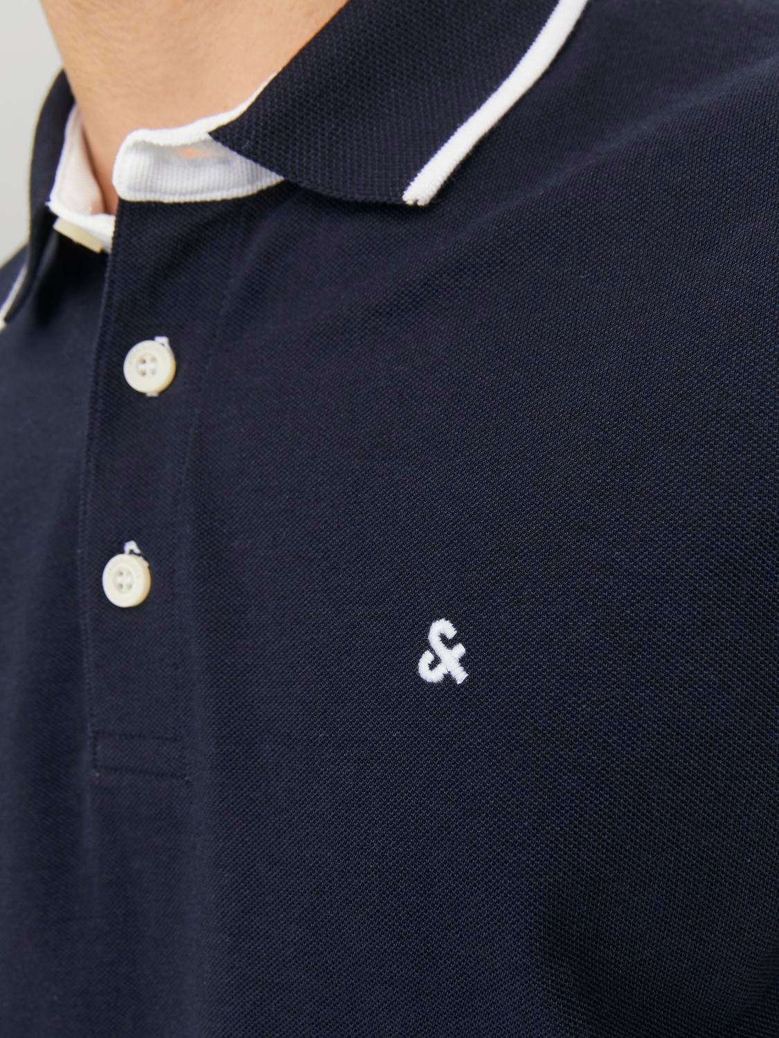 Jack & Jones Poloshirt »JJEPAULOS POLO SS NOOS«, mit Logo Stickerei