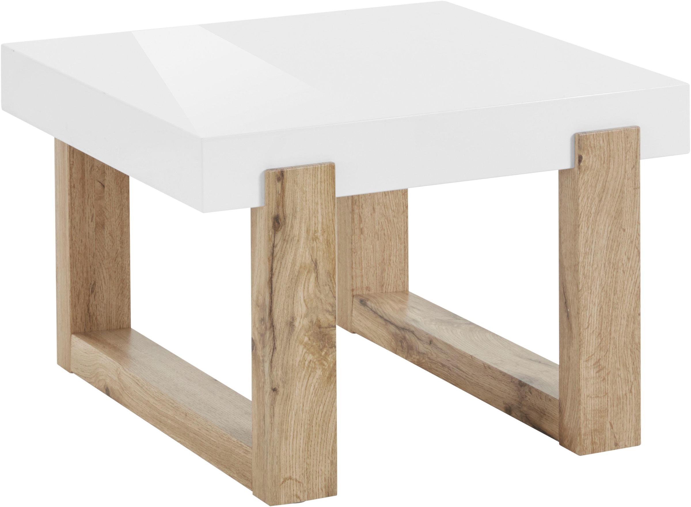 OTTO home Couchtisch "Solid" hochglanzfarbener weißer Tischplatte, in zwei unterschiedlichen Größen