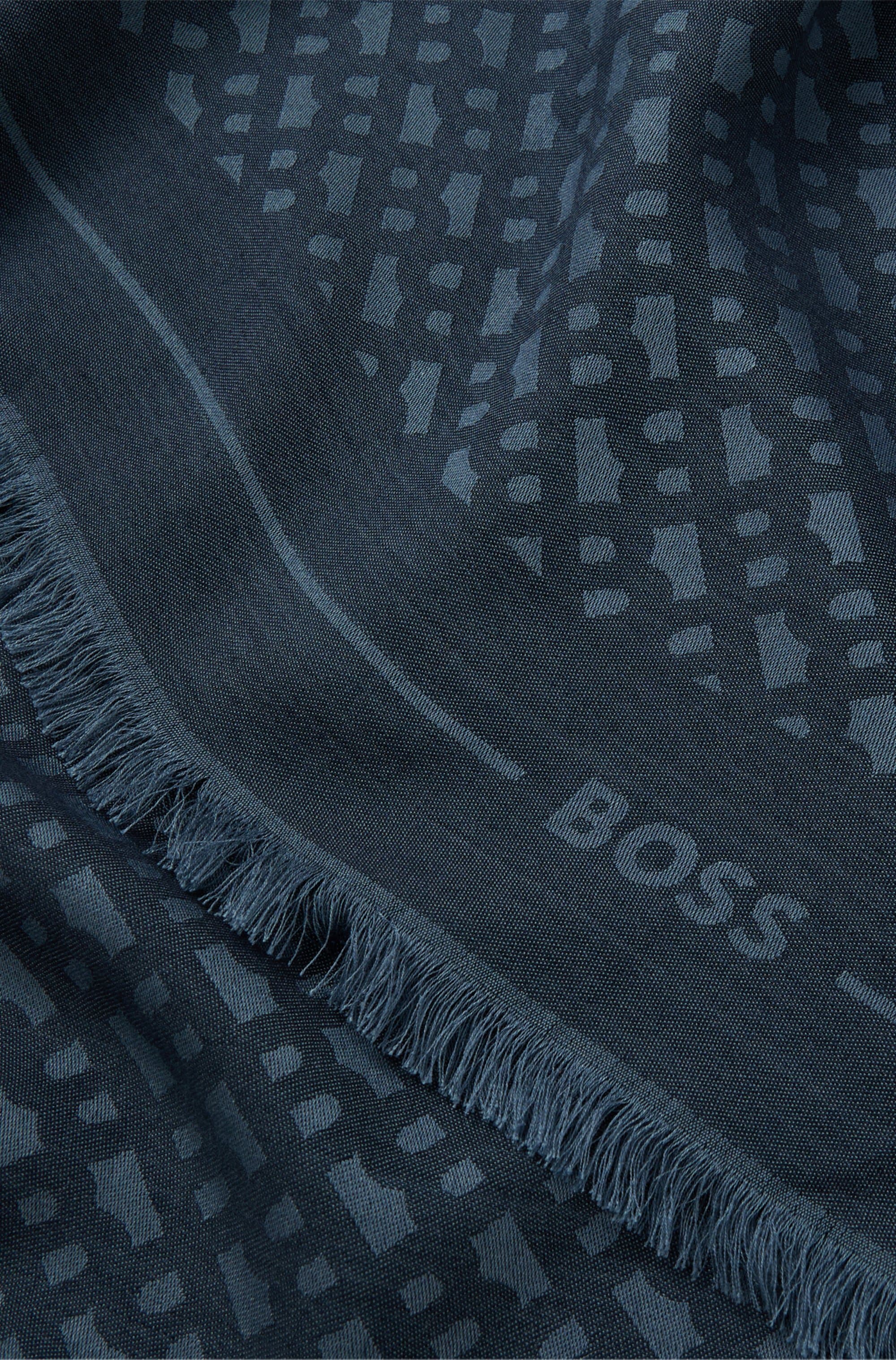 BOSS Schal »Ledonia 120*120«, mit Jaquardmuster