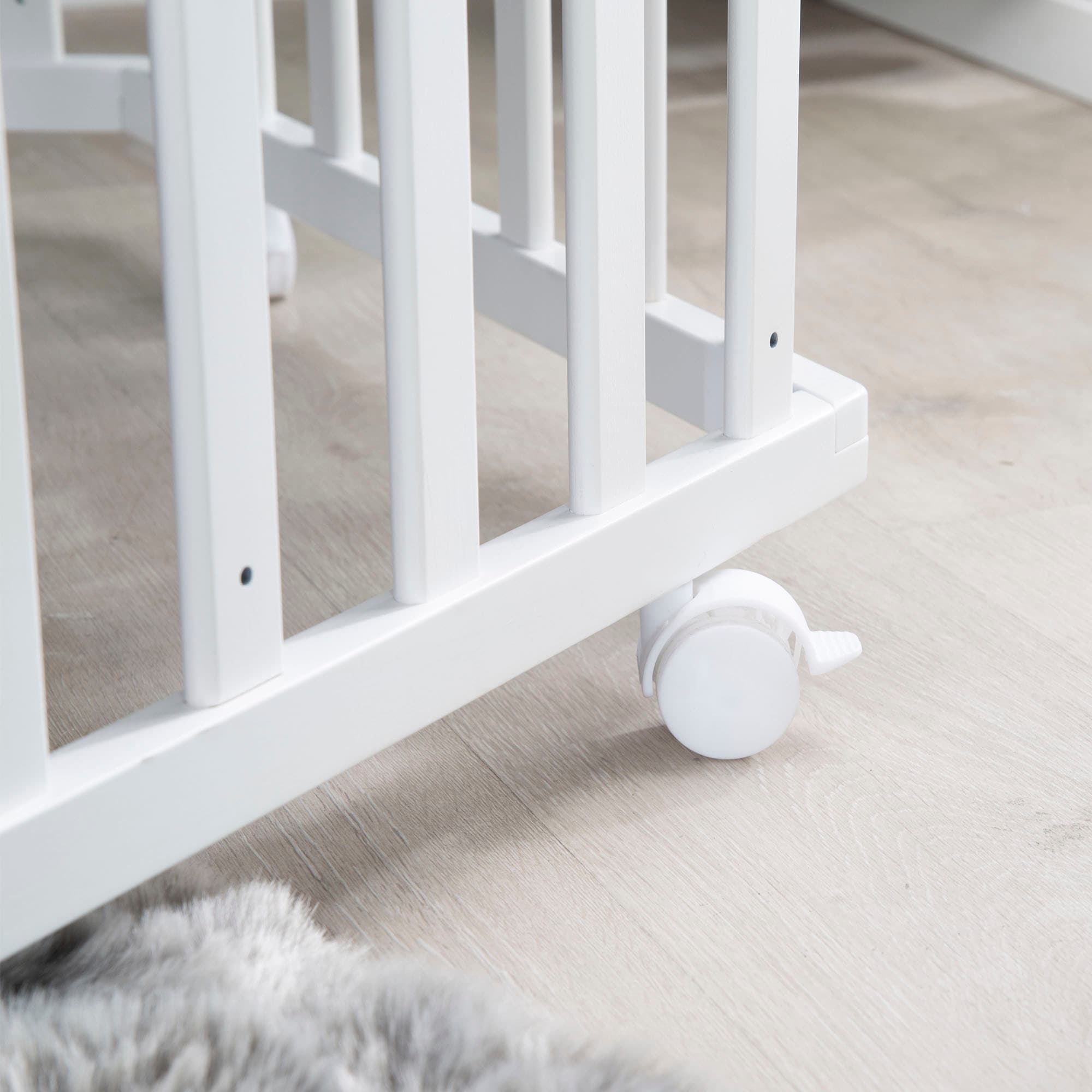 roba® Laufgitter »miffy®, weiss, 6-eckig«, bis 15 kg, mit Stoffeinlage
