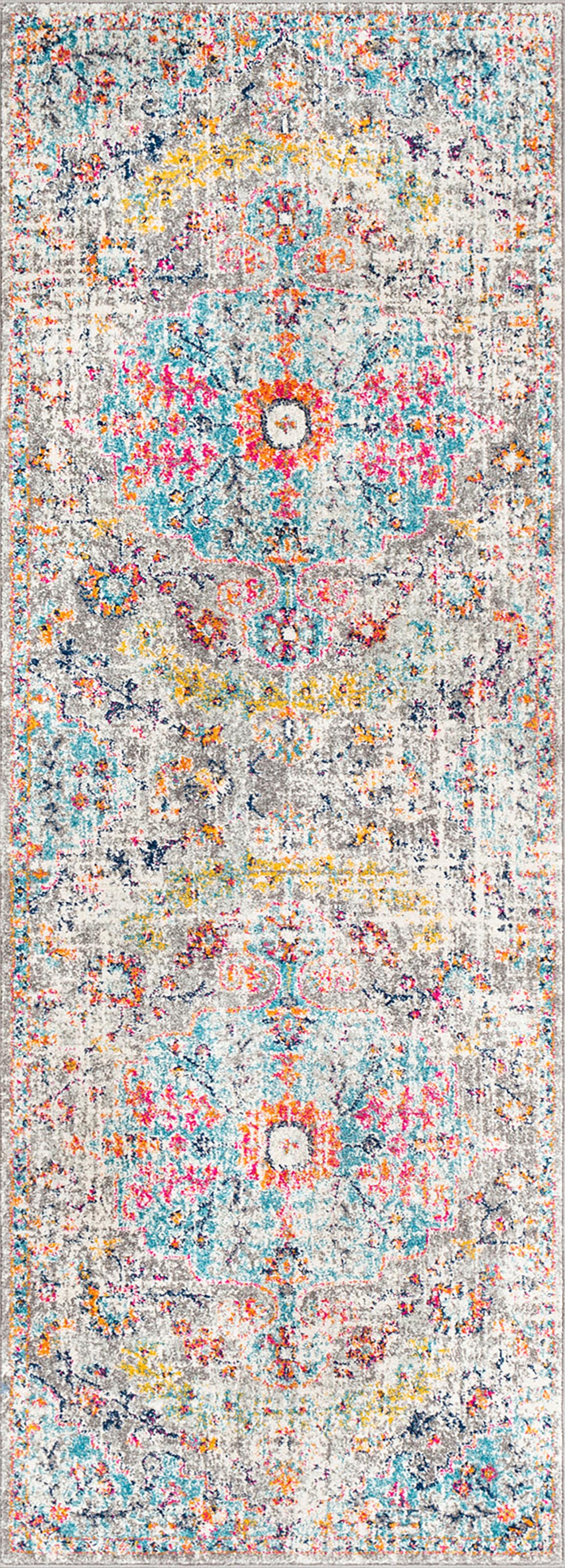 Livabliss Teppich »MUNICH«, rechteckig, 11 mm Höhe, Vintage Orientteppich, Kurzflor Boho Wohnzimmerteppich, Läufer