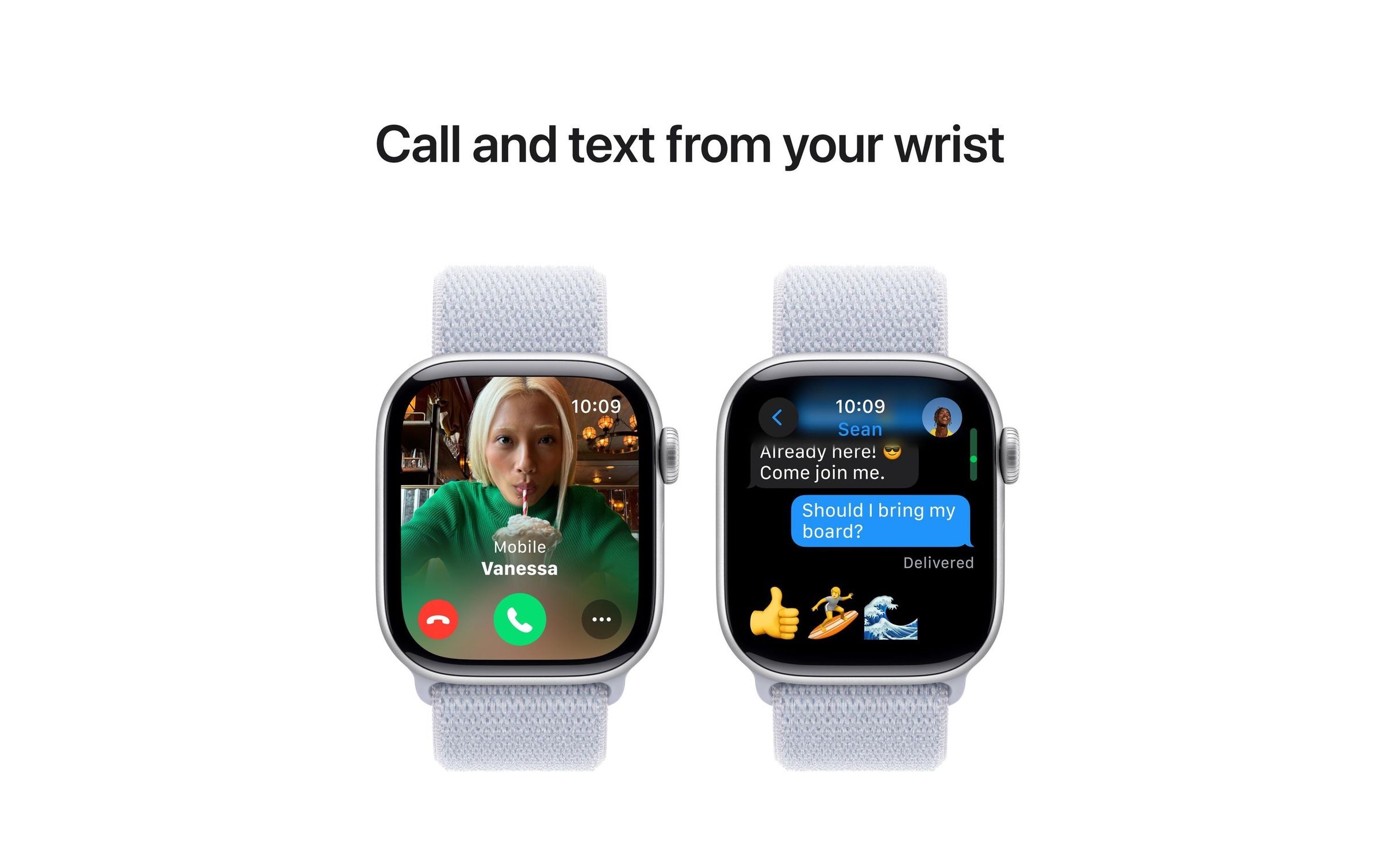 Apple Watch Series 10 Aluminium, 42 mm, GPS, Sport Loop, Silberfarben