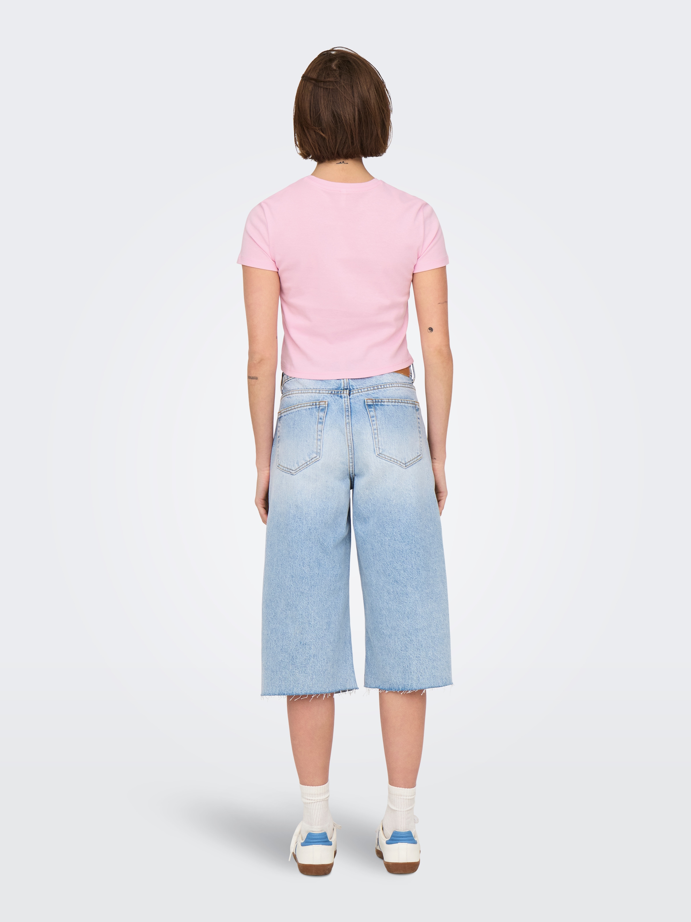 ONLY Kurzarmshirt »ONLKIRA S/S BLING O-NECK SHORT TOP JRS«