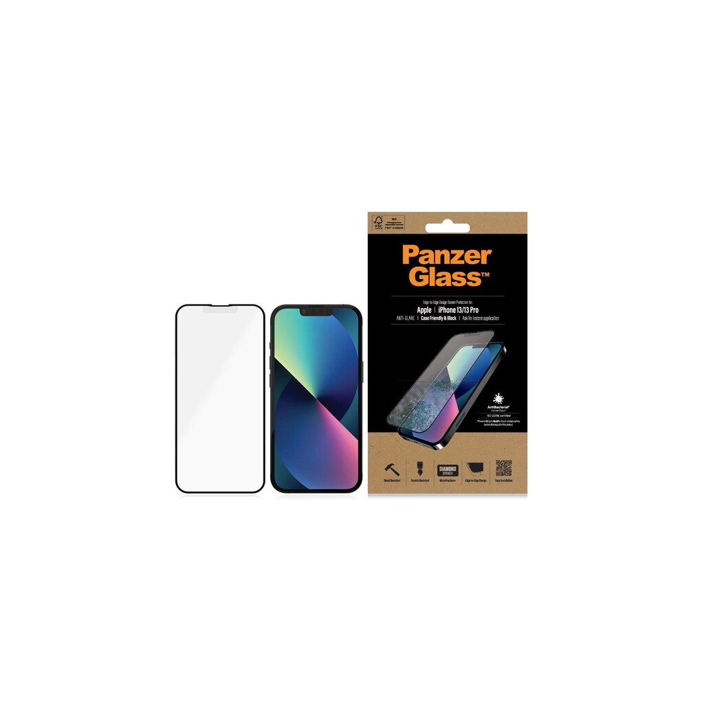 PanzerGlass Displayschutzglas »Displayschutz CF«, für iPhone 13, iPhone 13 Pro