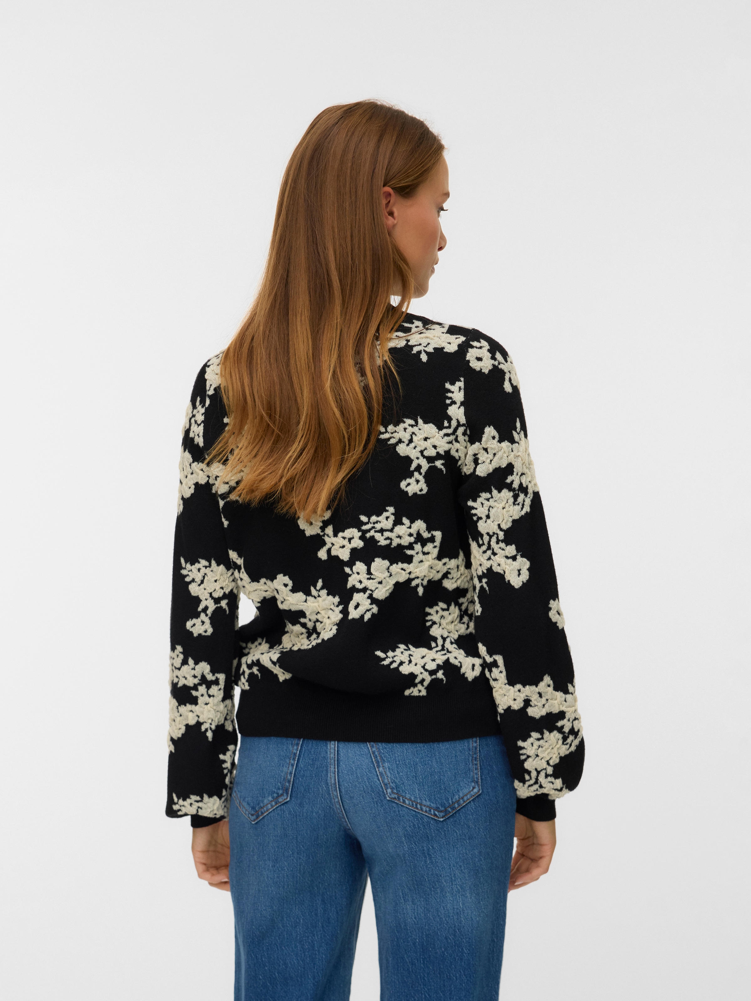 Vero Moda Strickpullover »VMNANCY LS O-NECK PULLOVER BOO«