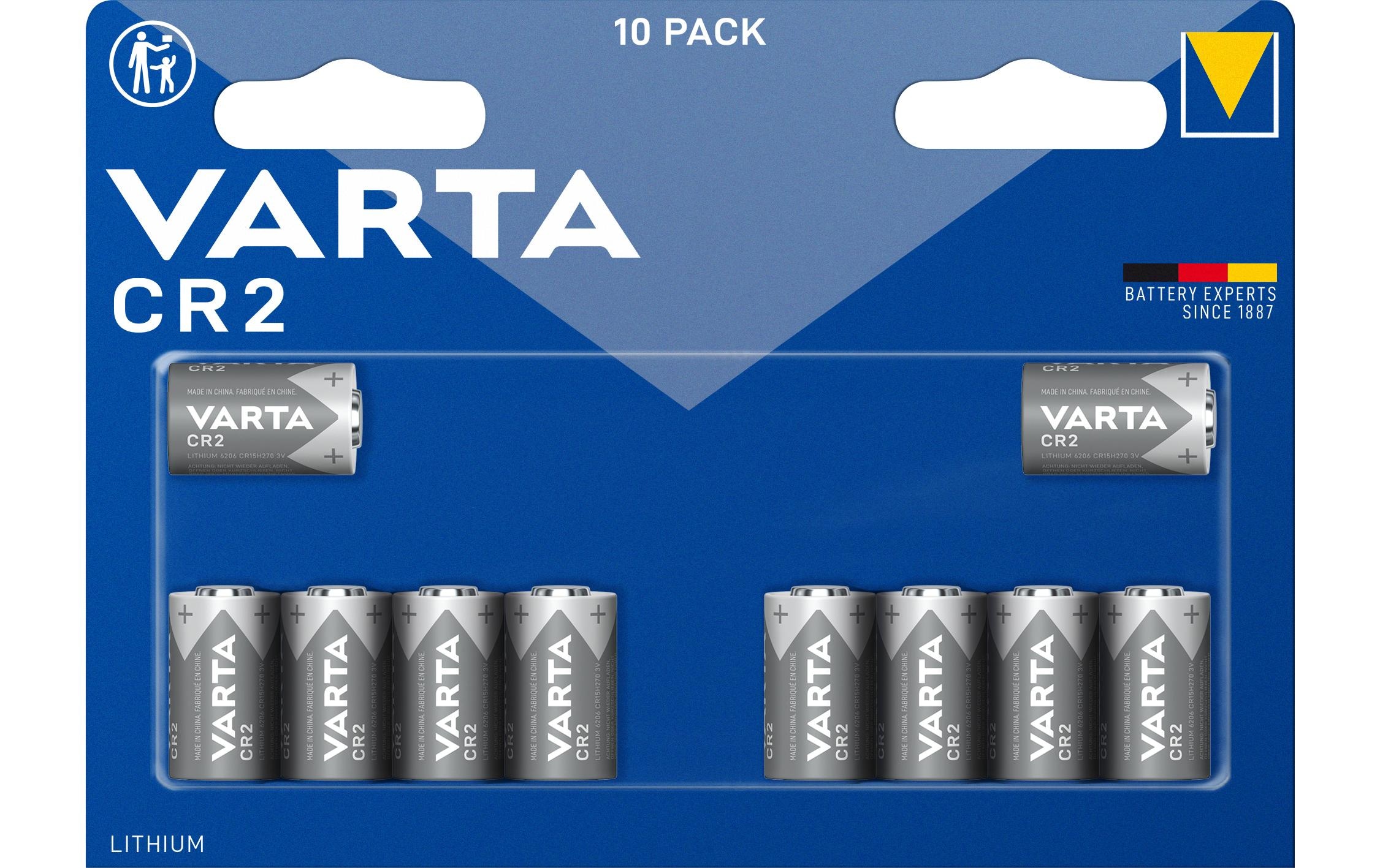 VARTA Batterie »CR2 10 Stück«