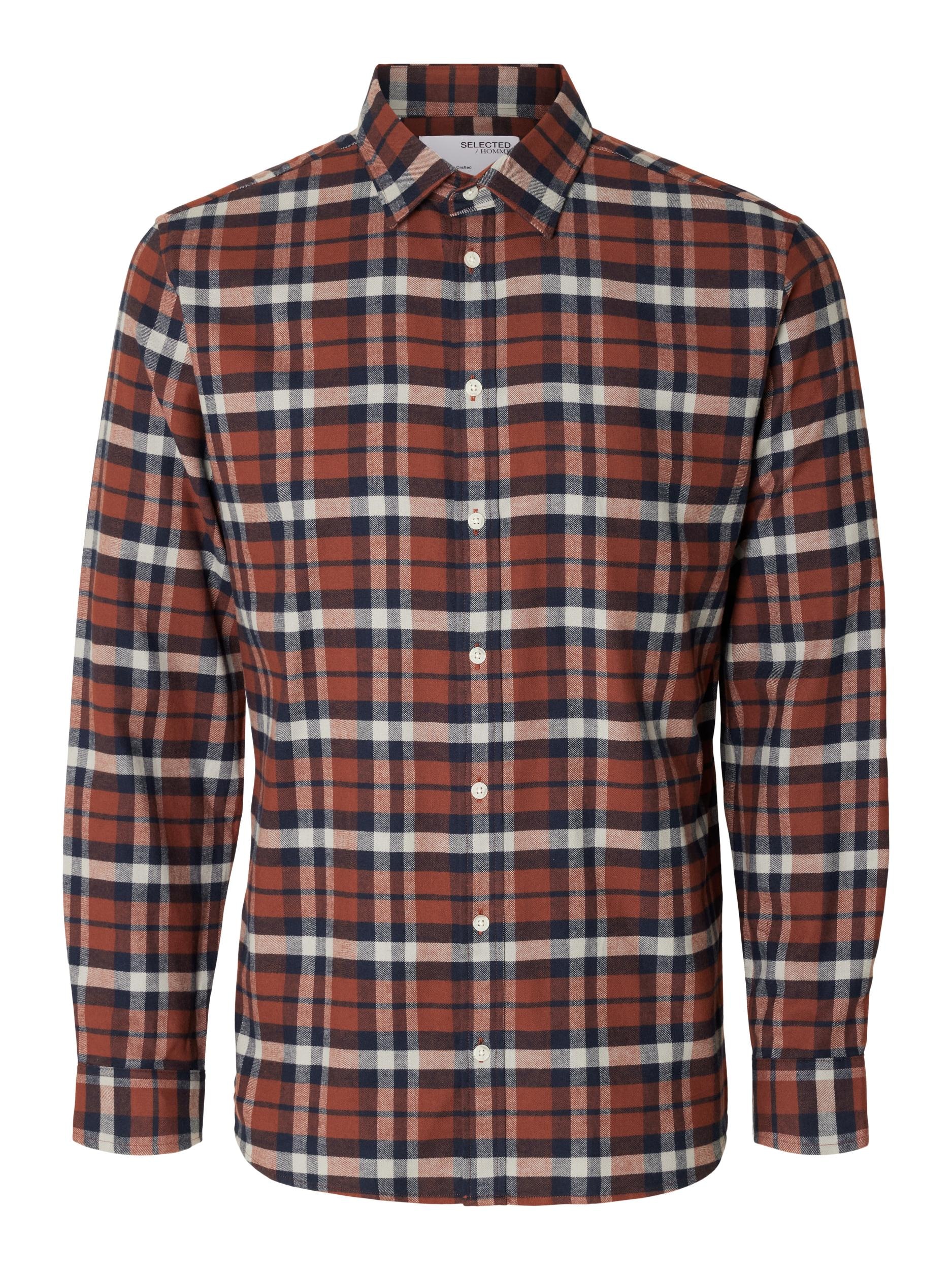 SELECTED HOMME Langarmhemd »SLHSLIMOWEN-FLANNEL SHIRT LS NOOS«