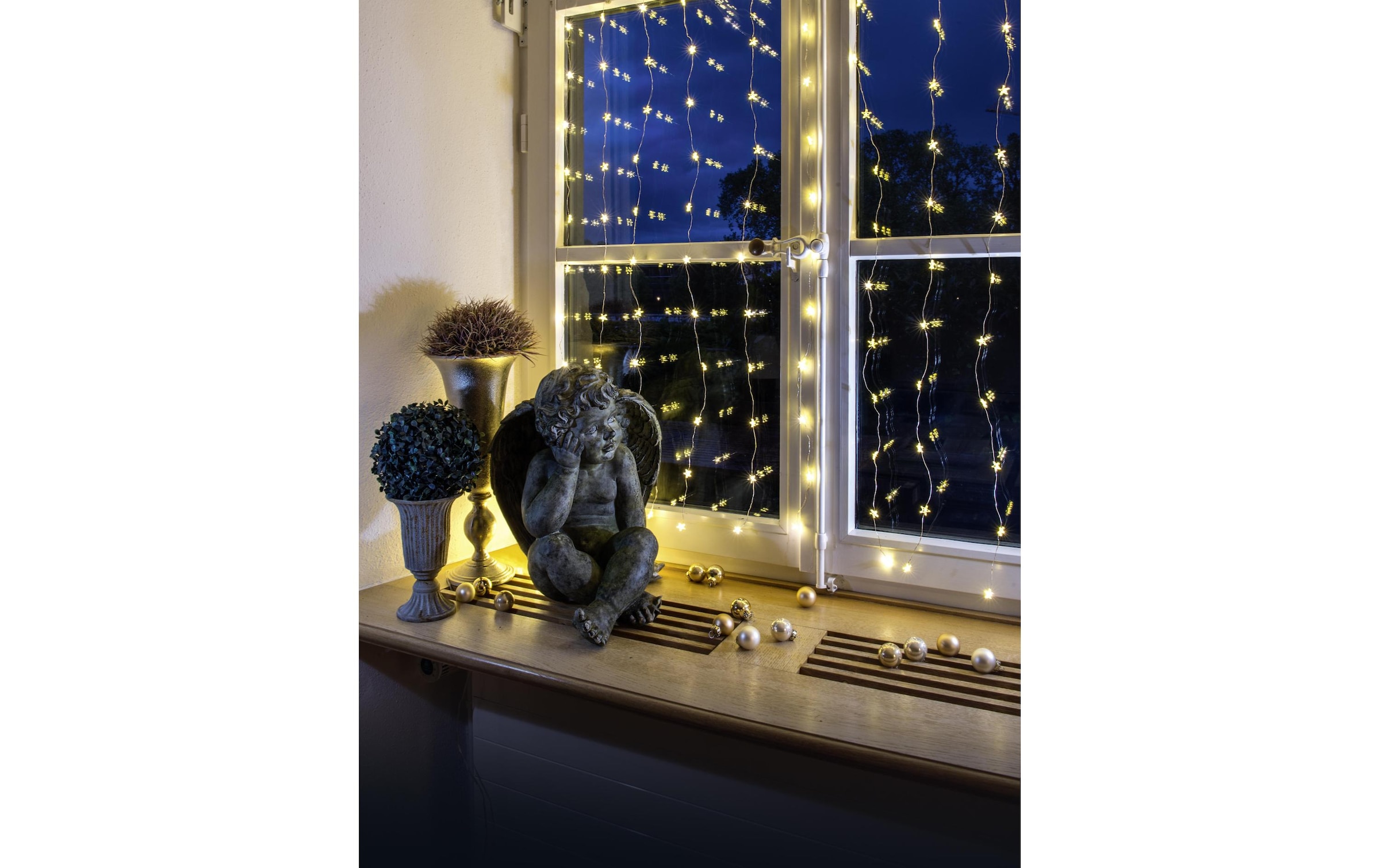 STT LED-Lichtervorhang »LED Angel Hair Curtain«, 256 St.-flammig