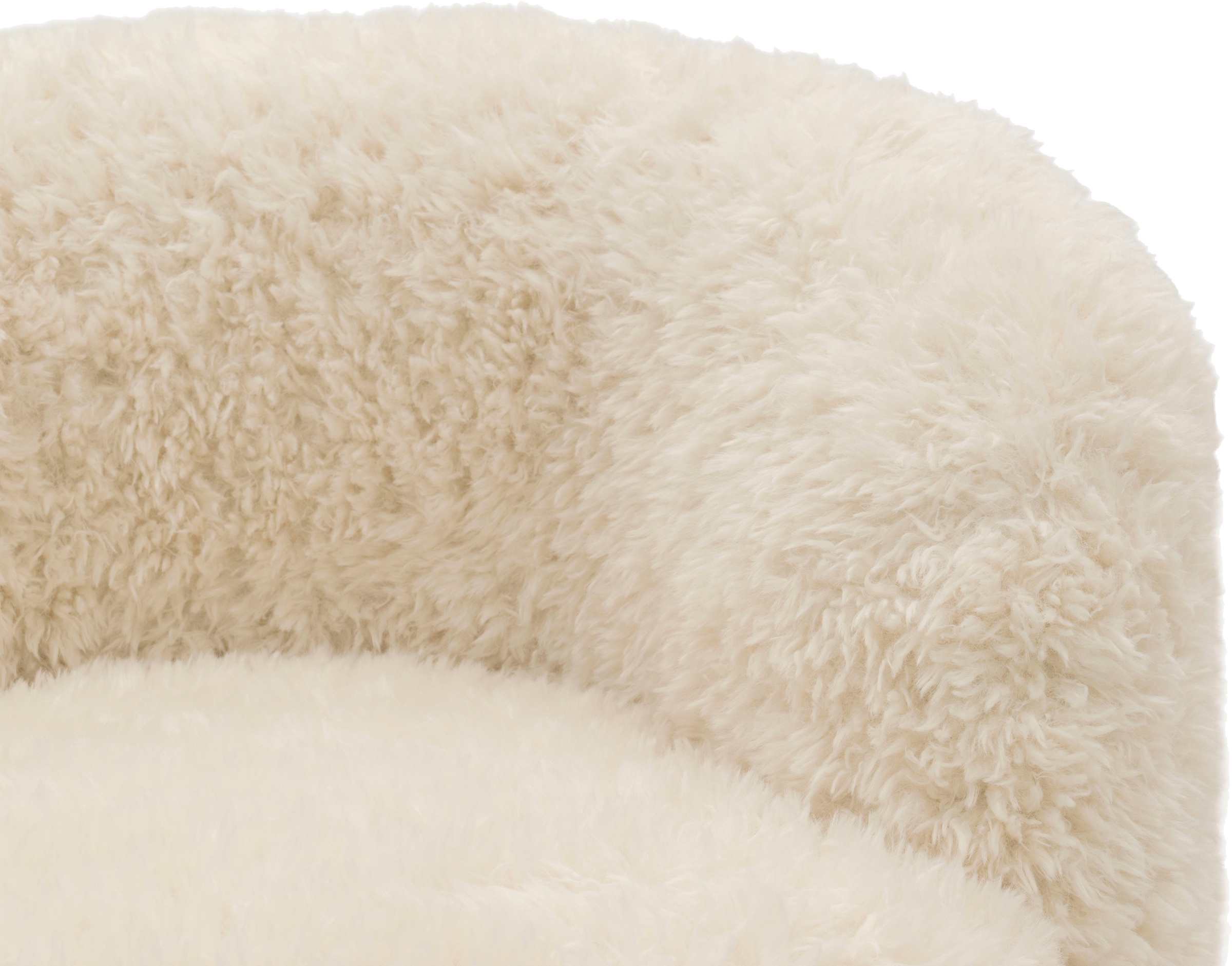 DOMO collection Sessel »Obidos moderner Loungesessel«, Flausch, creme
