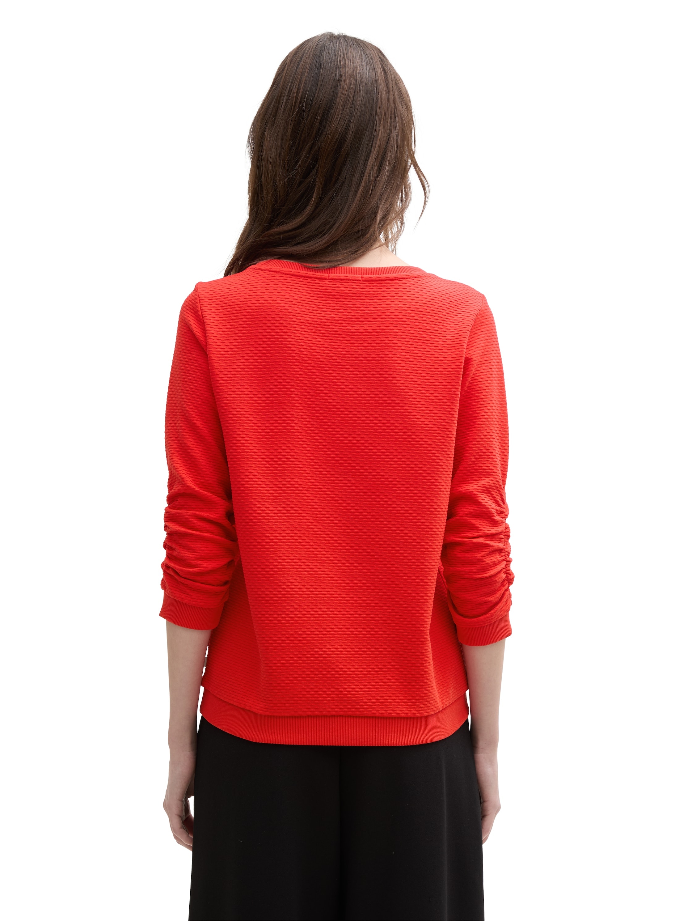 TOM TAILOR Denim Sweatshirt, mit besonderer Materialoberfläche