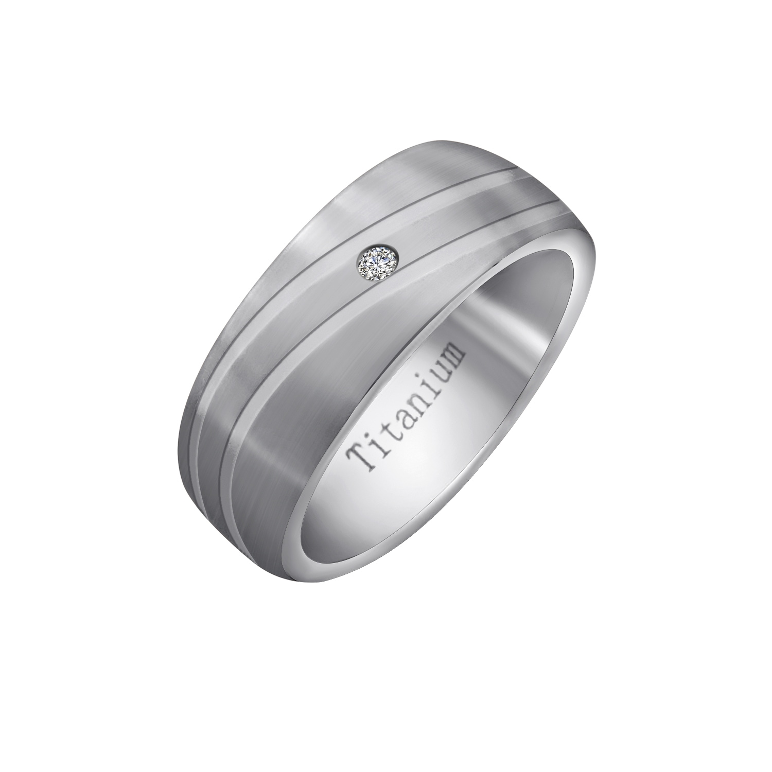 Firetti Partnerring »Schmuck Geschenk "LIEBE" Titan«, mit oder ohne Zirkonia (synth.)