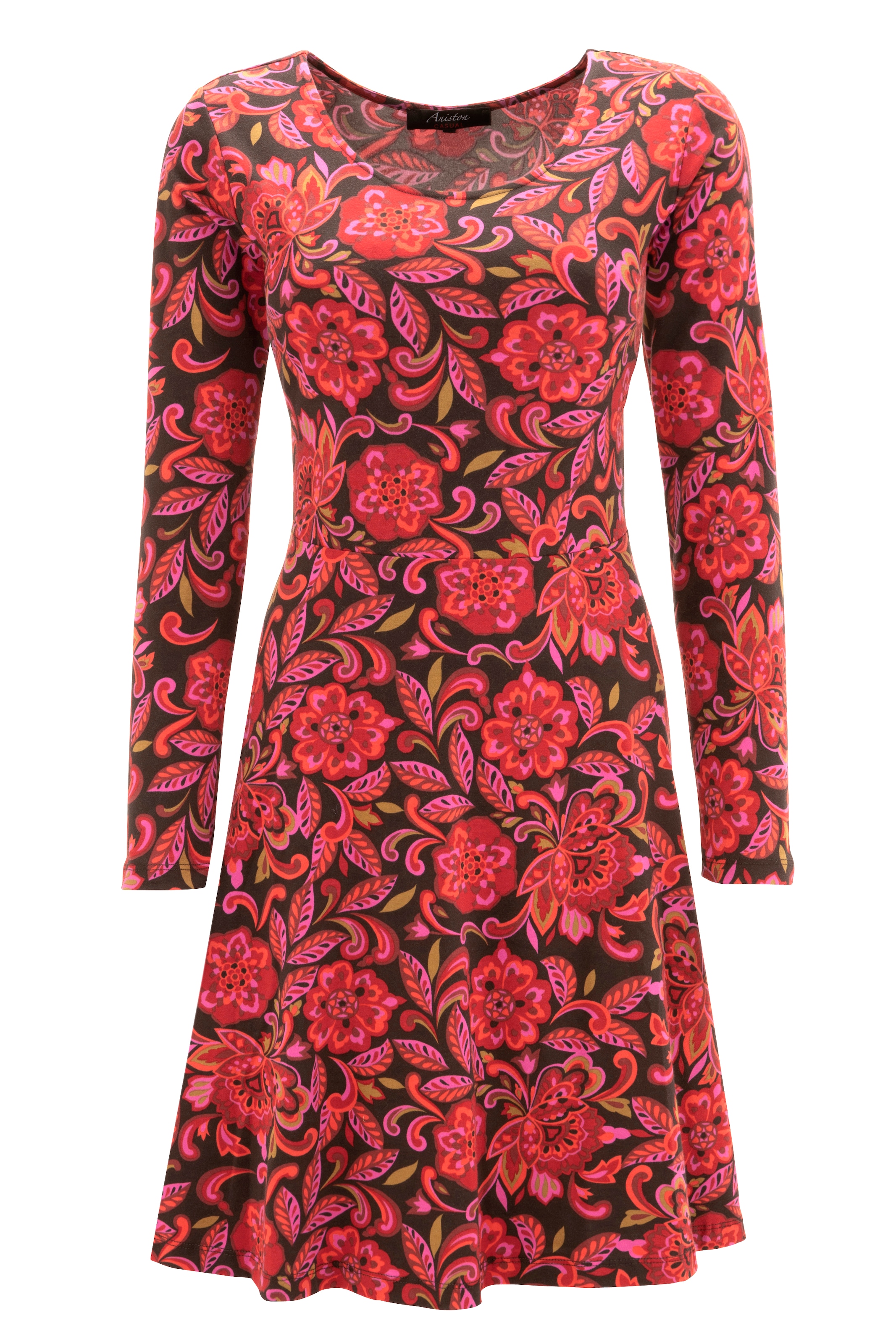 Aniston CASUAL Jerseykleid, mit harmonischem Blumendruck