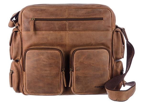 GreenLand Nature Messenger Bag »Montenegro«, praktischen shoppen aus online mit | Vortaschen Leder Jelmoli-Versand echtem