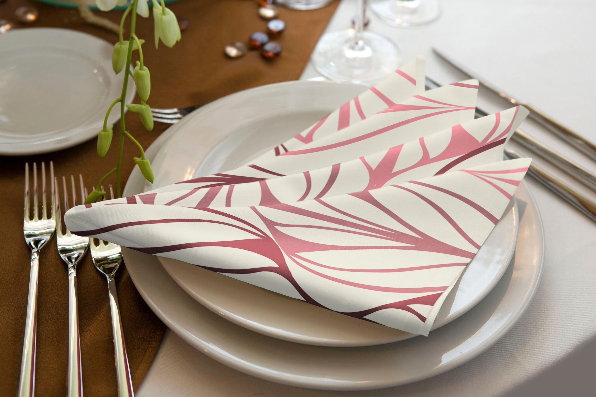 Adam Stoffserviette "Wave" aus Bio-Baumwolle,Made in Germany