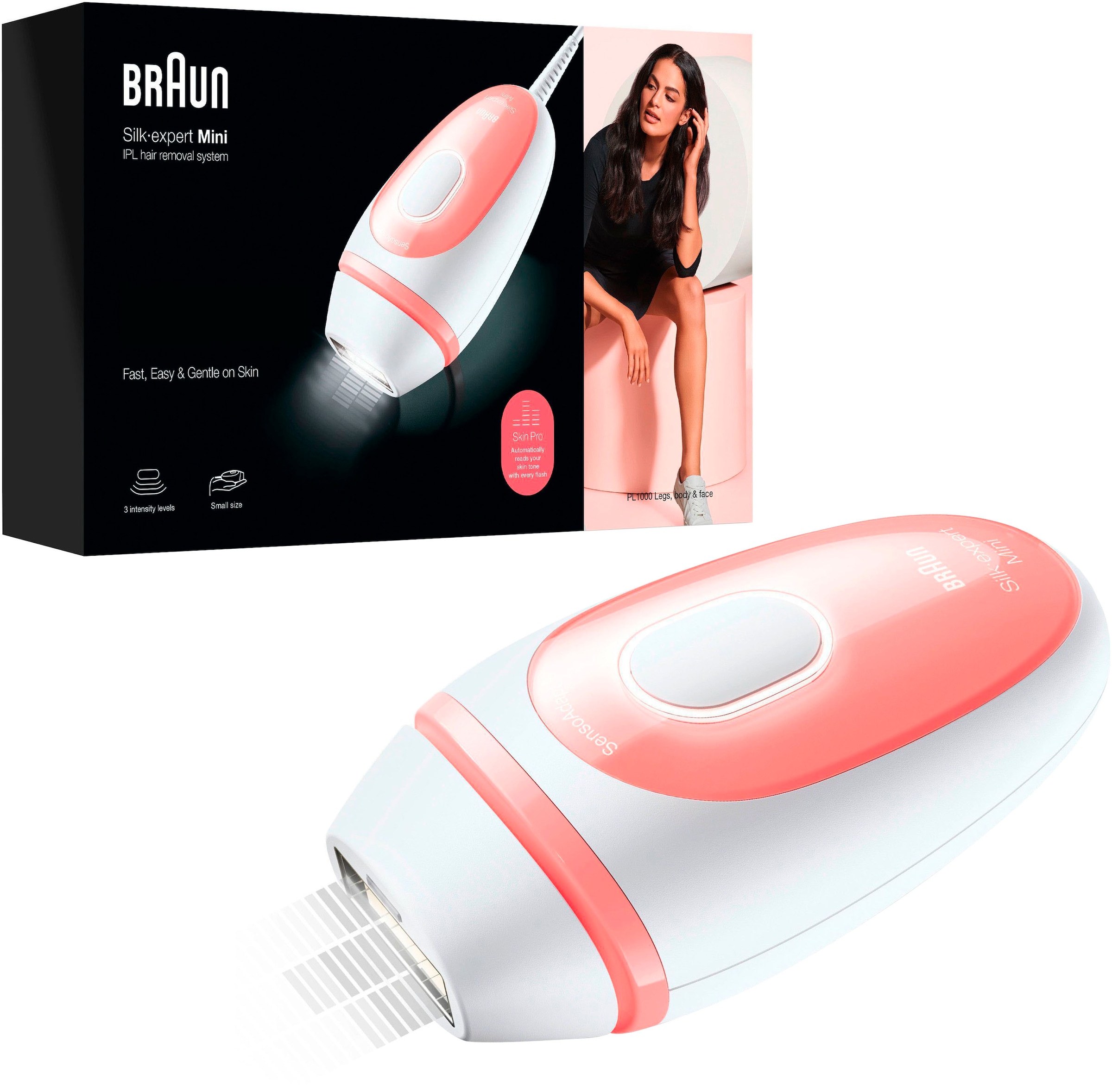 Braun IPL-Haarentferner »Silk-expert PL1000«, Mini-Haarentfernungsgerät,...