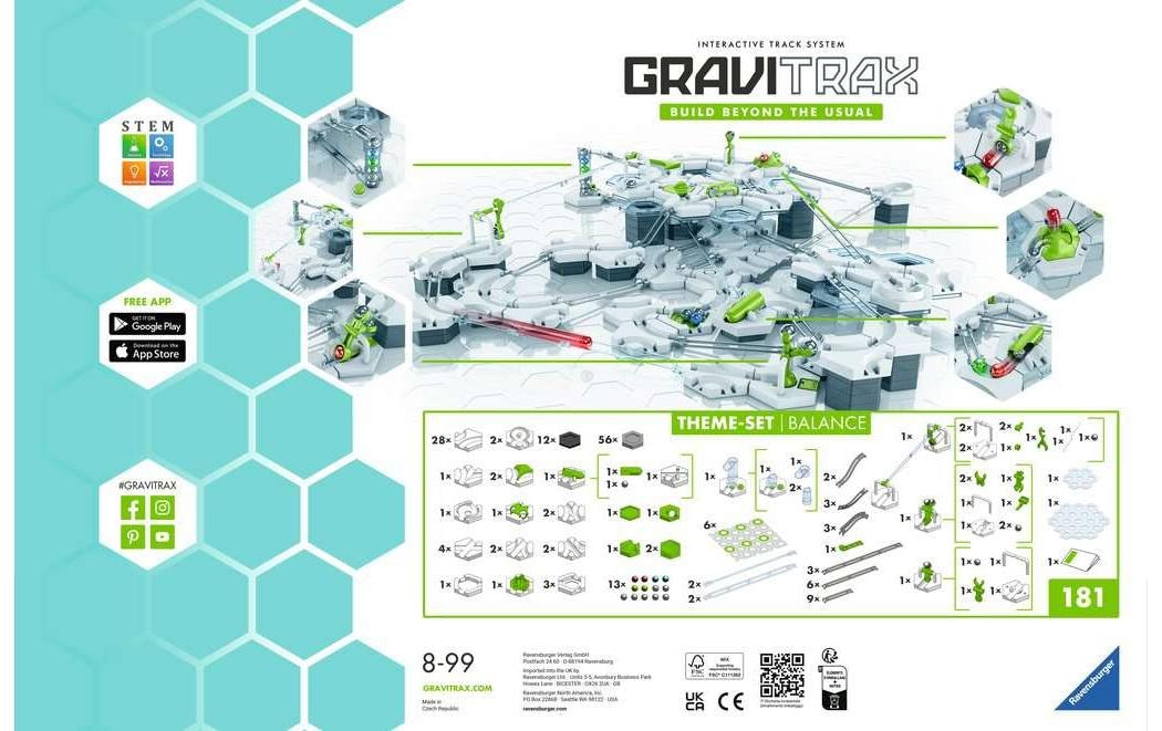 Ravensburger Kugelbahn »Balance«, (181 tlg.)
