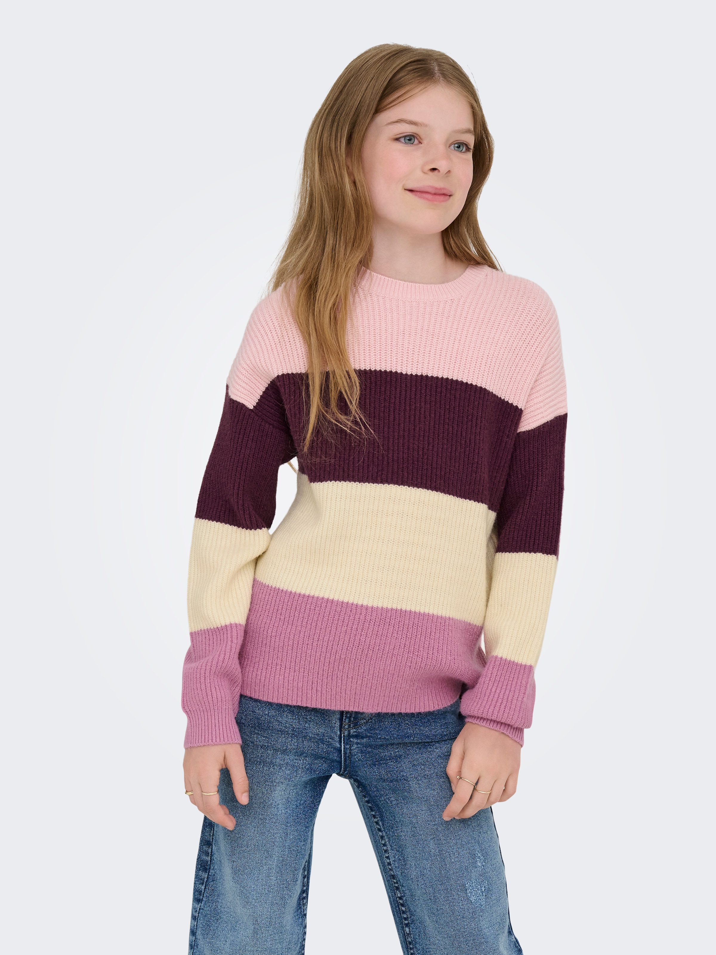 KIDS ONLY Strickpullover »KOGSANDY L/S STRIPE PULLOVER KNT NOOS«