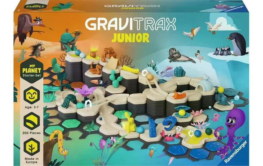 Kugelbahn »GraviTrax Junior Starter-Set XXL Planet«, (182 tlg.)