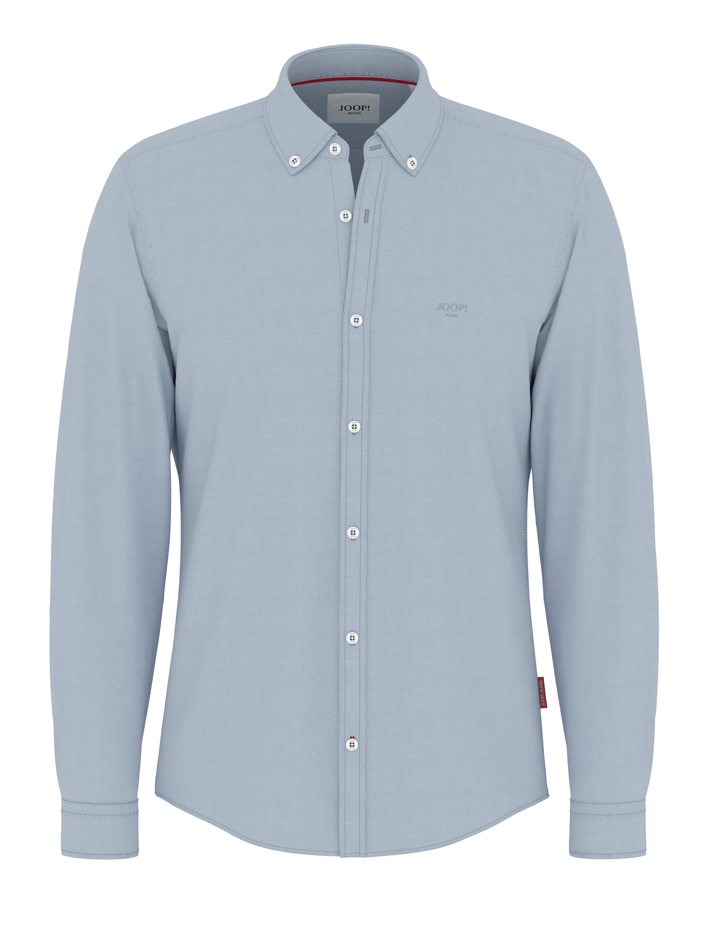 Joop Jeans Langarmhemd »Haven3-W«, Mit Ton-in Ton Markenlogoprint auf der Brust