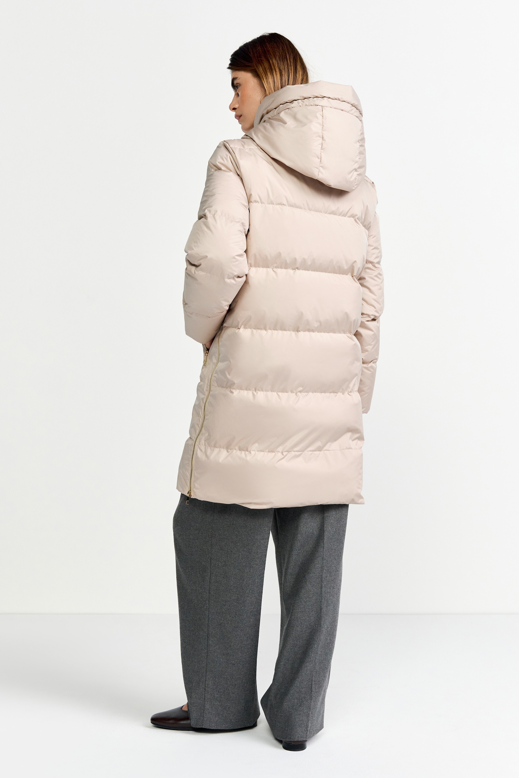 RICHROYAL Steppmantel, oversized, mit Reissverschlüssen an den Seiten, Wintermantel