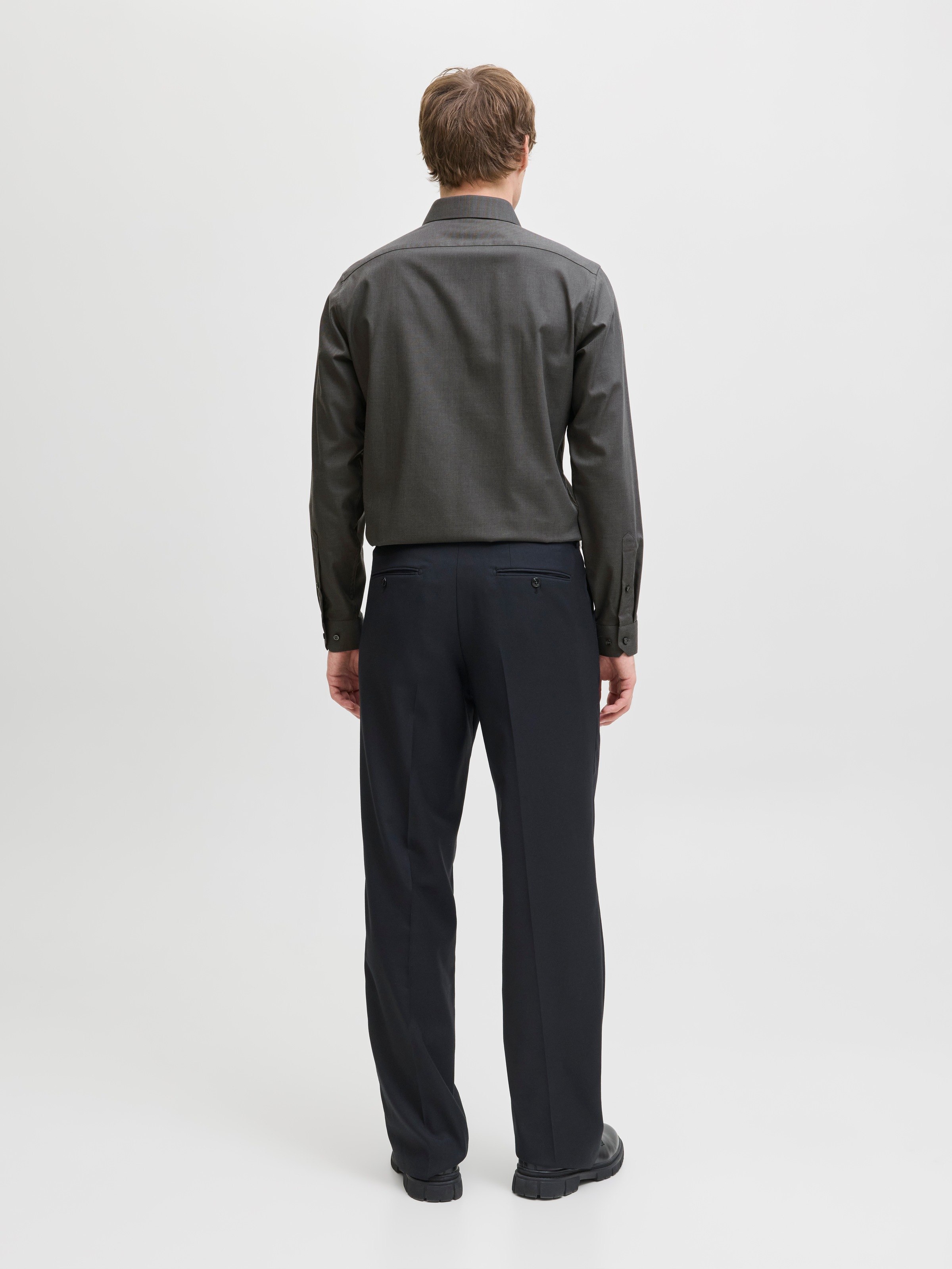 Jack & Jones Langarmhemd »JPRBLAPARKER Slim Fit Hemd, atmungsaktiv, ideal für den Alltag«, unifarben, modisch, slim fit, Baumwolle, Hemdkragen