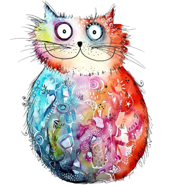 Wall-Art Wandtattoo »Lebensfreude - Happy Cat«, (1 St.) online shoppen |  Jelmoli-Versand