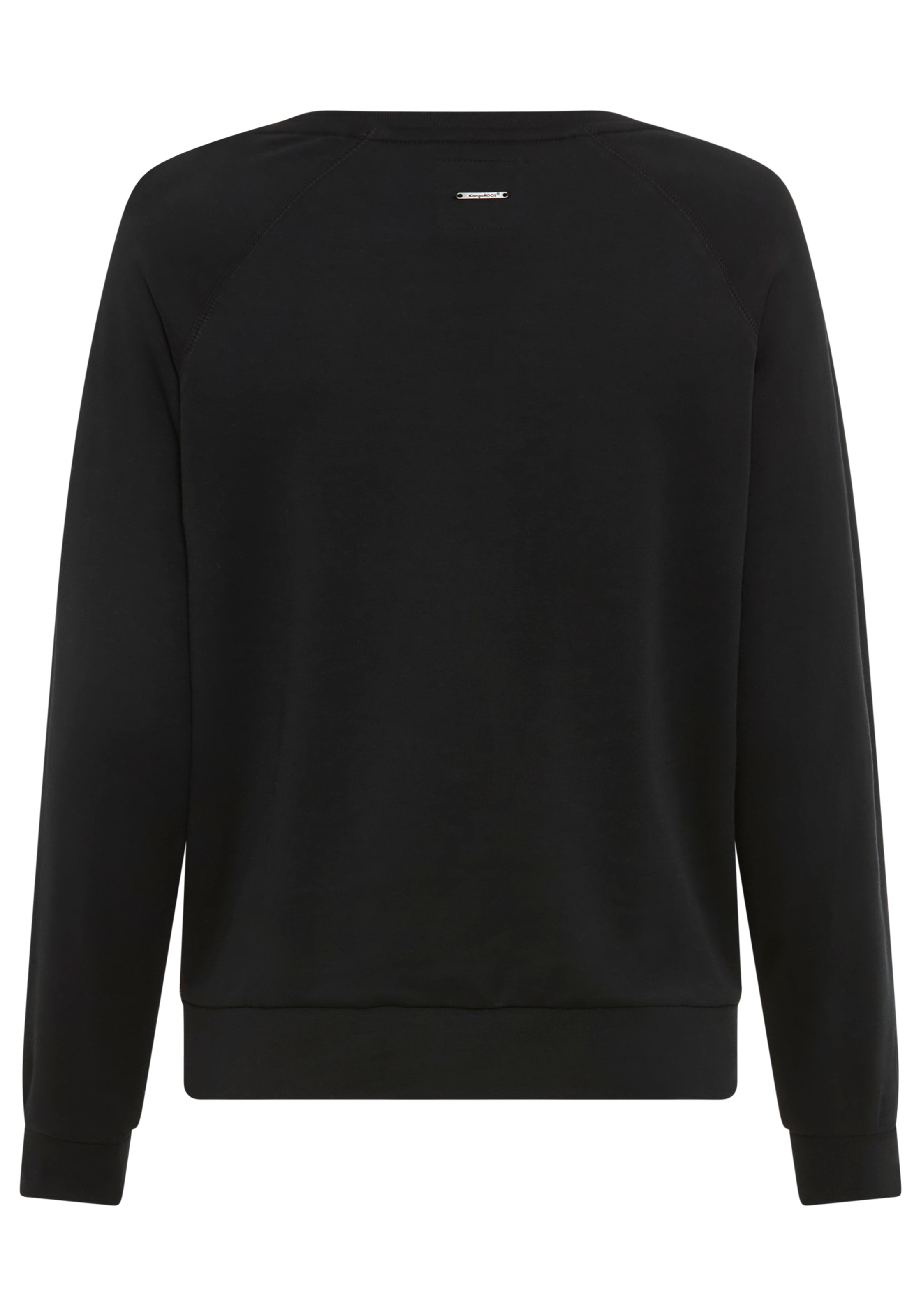 KangaROOS Sweatshirt, Langarm, figurumspielender Schnitt, mit Print, Rundhalsausschnitt