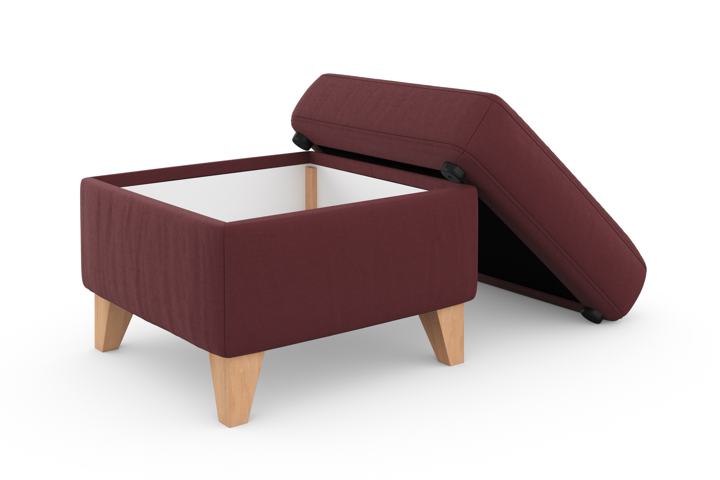sit&more Stauraumhocker »Visby«, Stauraum, auch erhältlich mit Wasser zu reinigendem "Soft clean" Bezug