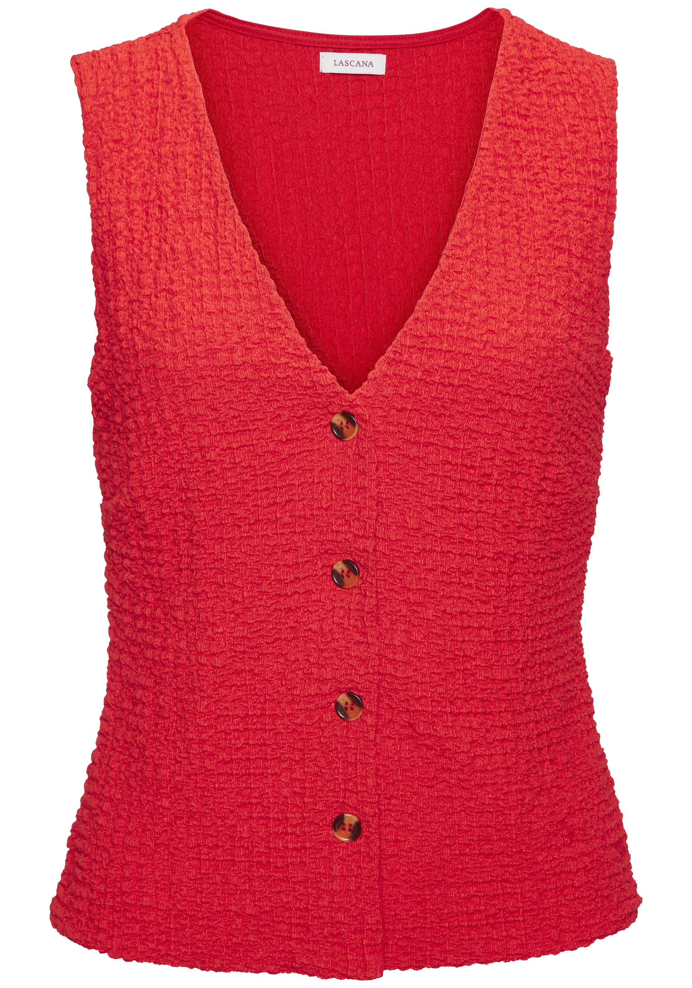 LASCANA Anzugweste, mit V-Ausschnitt, Business-Weste, elegant, modisch