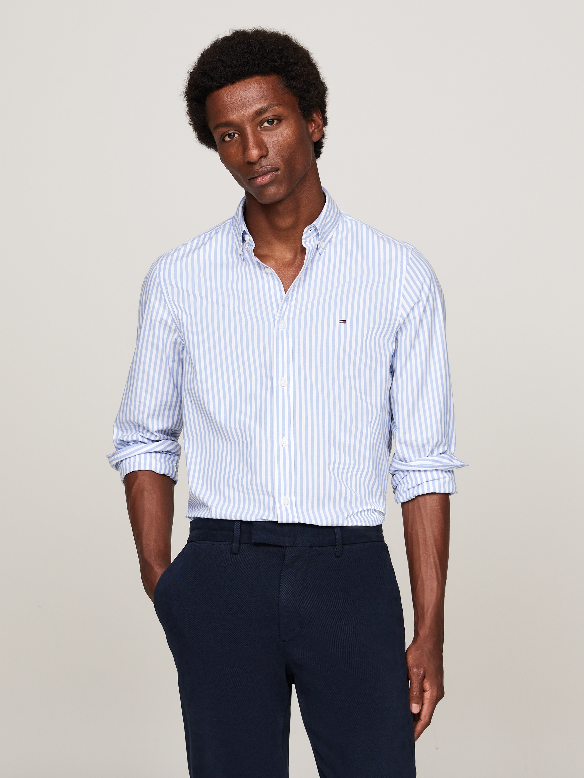 Tommy Hilfiger Businesshemd »CLASSIC POPLIN STRIPE SF SHIRT«