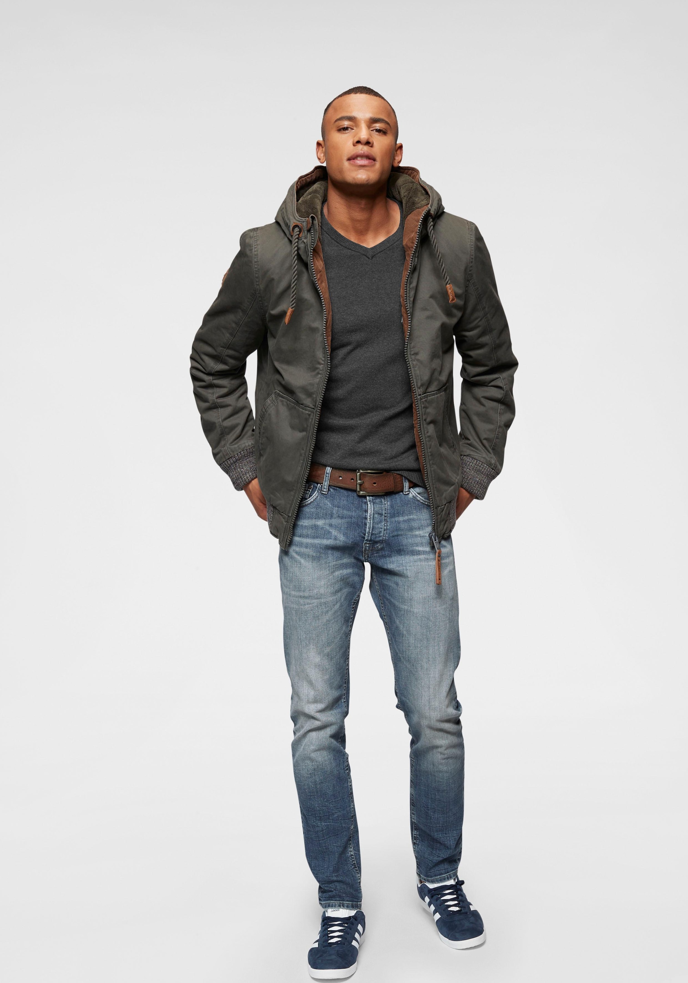 Jack & Jones V-Ausschnitt-Pullover »JJEBASIC mit V-Ausschnitt, ideal für Herbst und Alltag«, unifarben, modisch, slim fit, Baumwolle, V-Ausschnitt