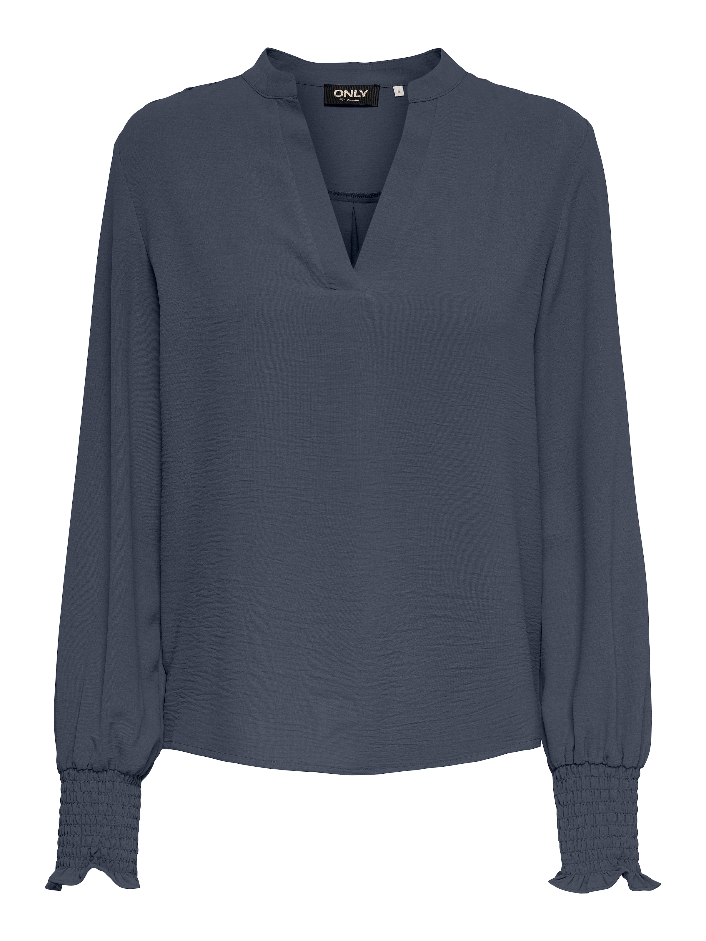 ONLY Blusenshirt »ONLMETTE V-NECK LS SMOCK TOP NOOS WVN«
