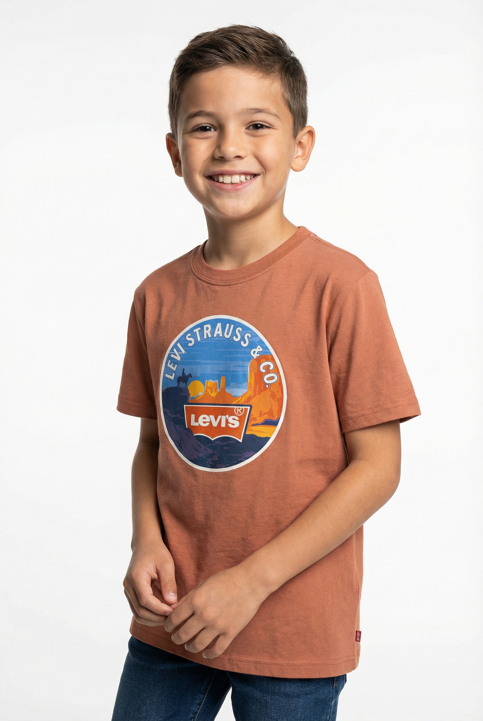 Levis Kids T-Shirt "LVB DESERT TRAIL TEE" mit Wüstenprint, for Boys
