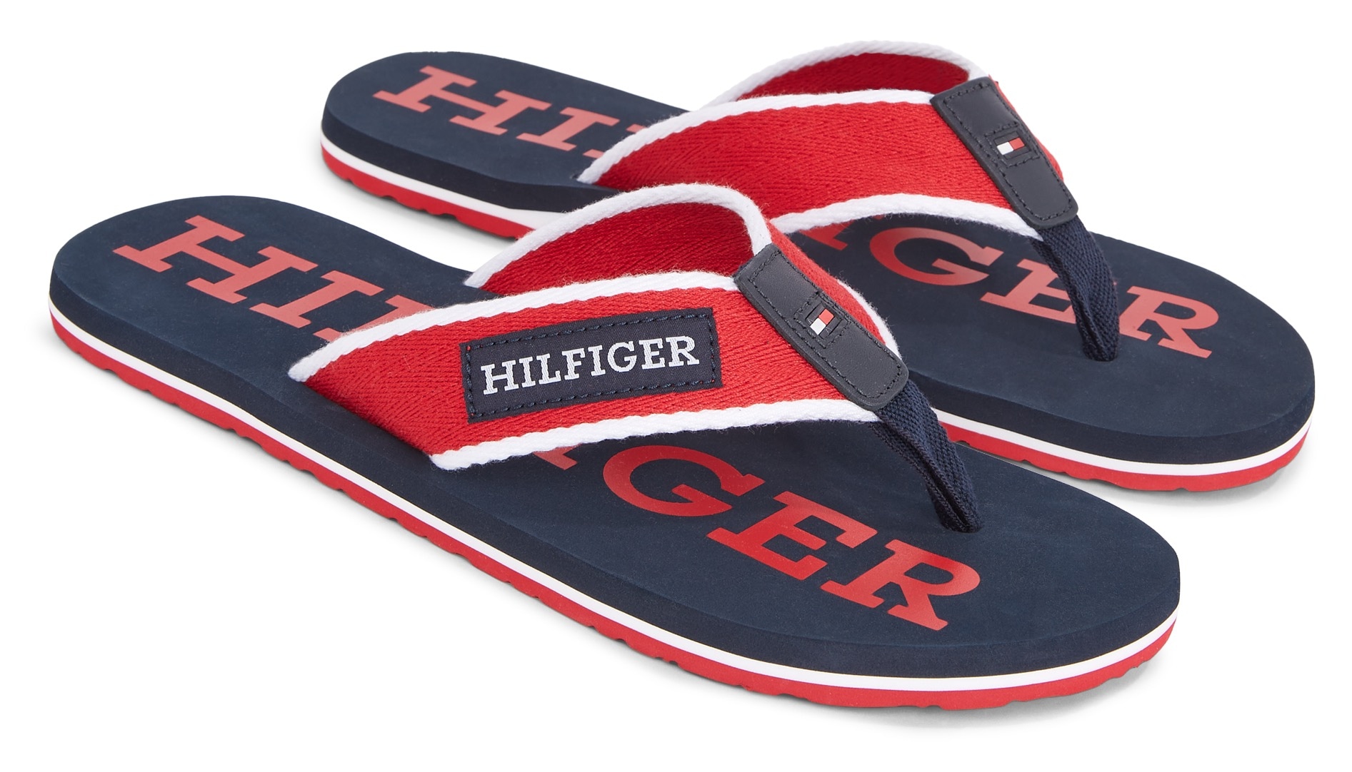 Zehentrenner »PATCH HILFIGER BEACH SANDAL«, Sommerschuh, Schlappen, Poolslides,...