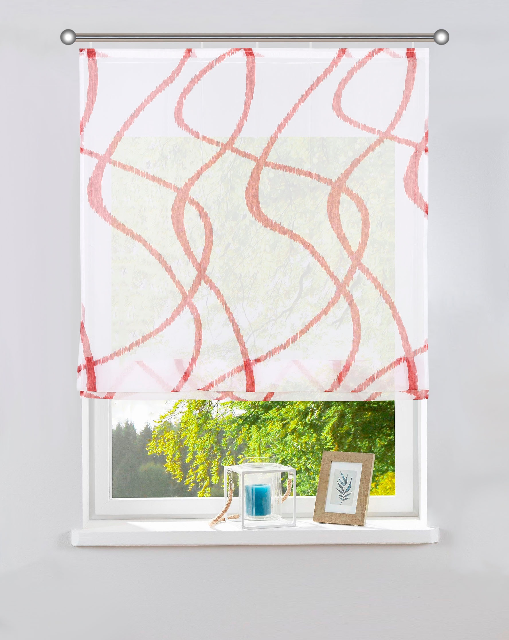 my home Raffrollo »Bene«, mit Klettschiene, transparent, glatt,  Wellenmuster online shoppen | Jelmoli-Versand