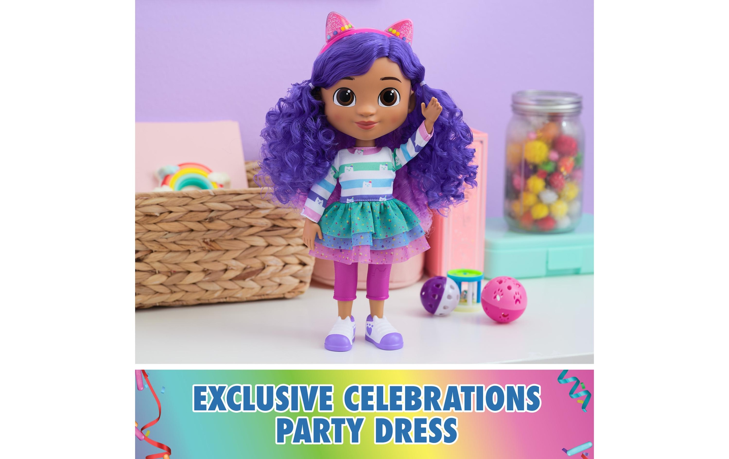 Anziehpuppe »Spinmaster Gabby's Dollhouse Gabby Celebration«