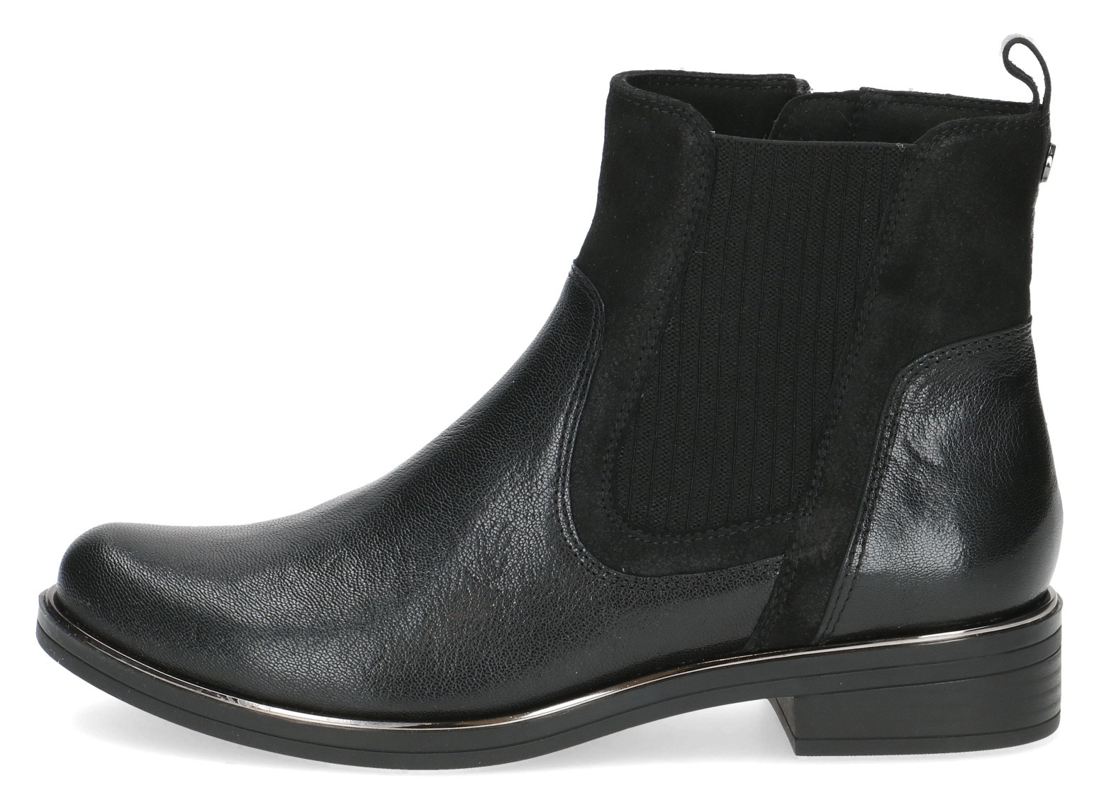 Caprice Chelseaboots, Blockabsatz, Boots, Stiefelette mit praktischem Reissverschluss