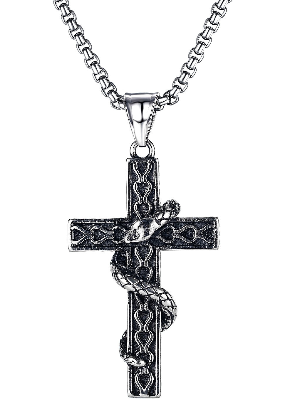 Firetti Kette mit Anhänger »Schmuck Geschenk, Cross Snake«