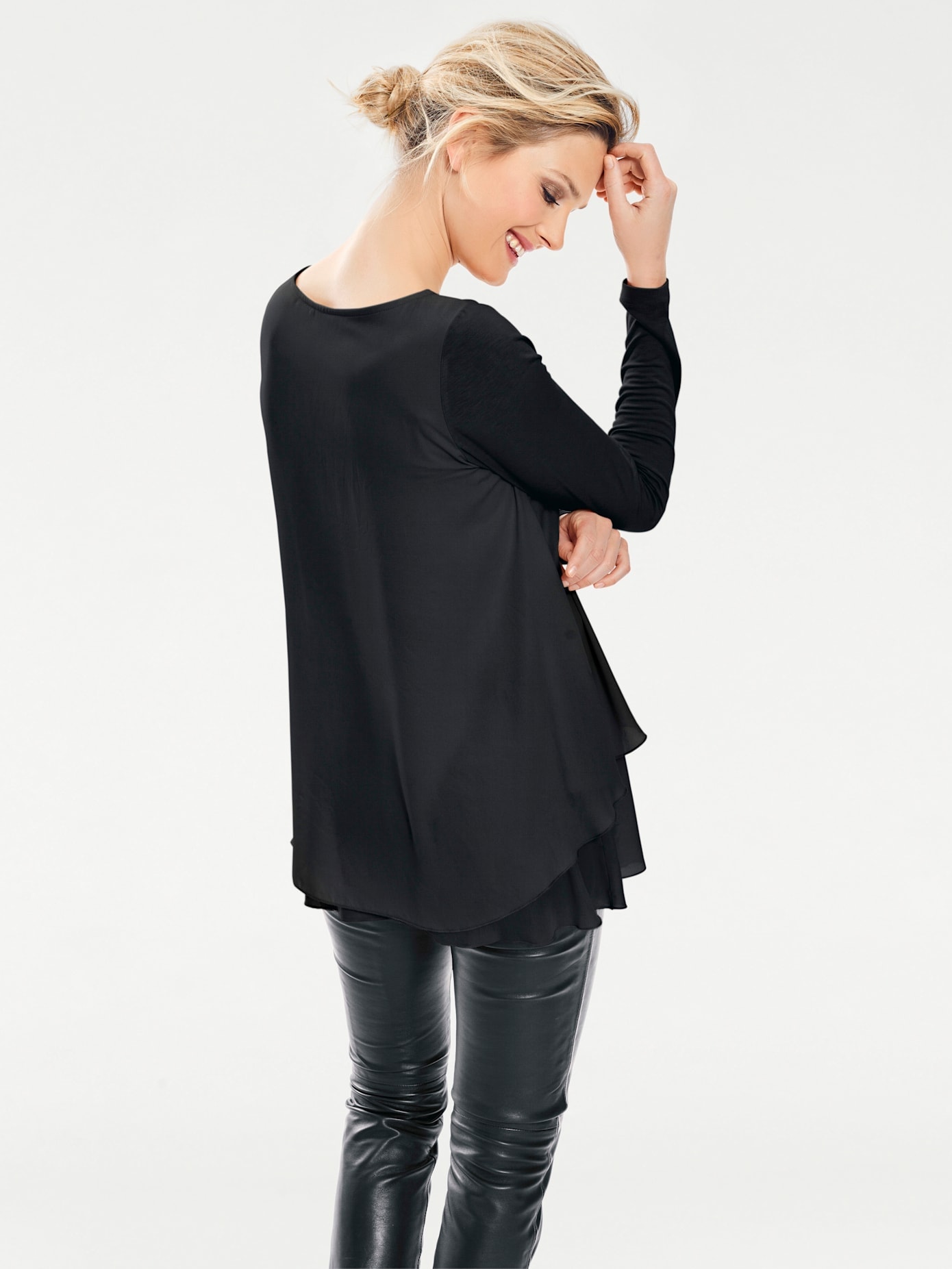 heine Rundhalsshirt »Rundhals-Shirt«, (1 tlg.)