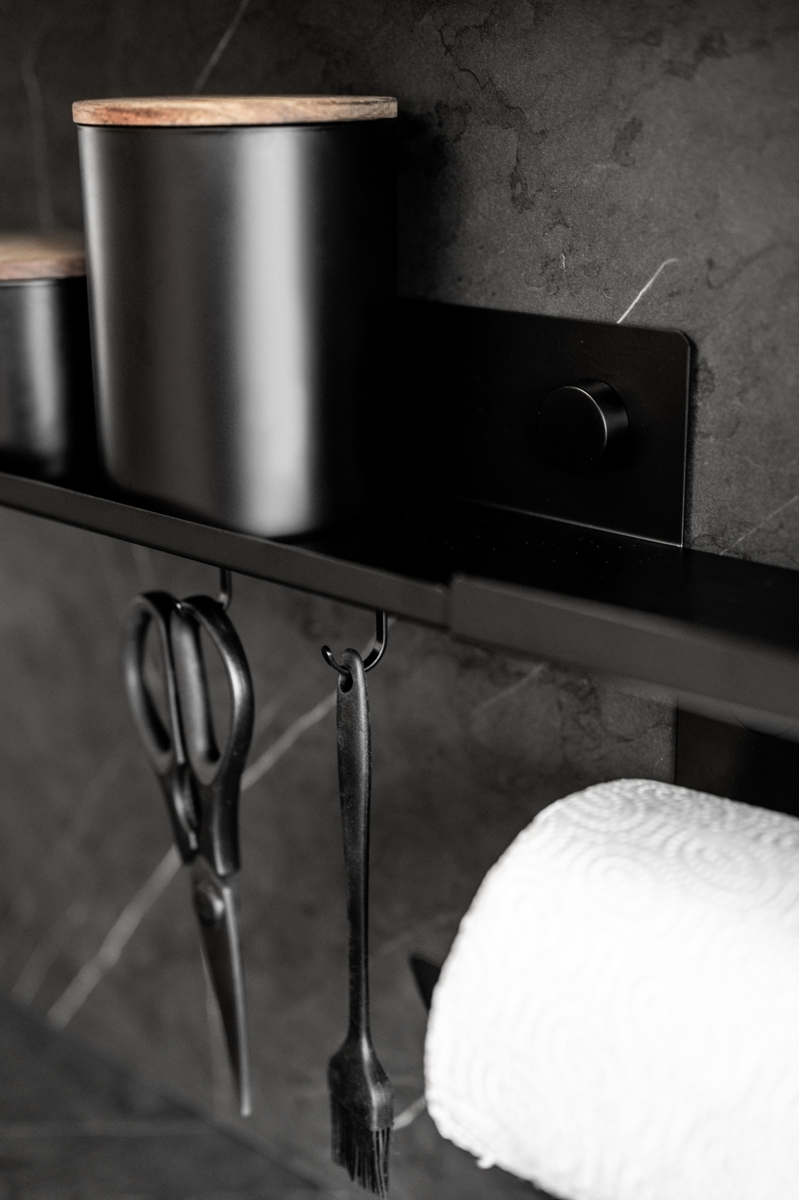 WENKO Küchenregal »Modell Jet S«, Regal für die Wand, Industrial Style, pulverbeschichtetes Metall