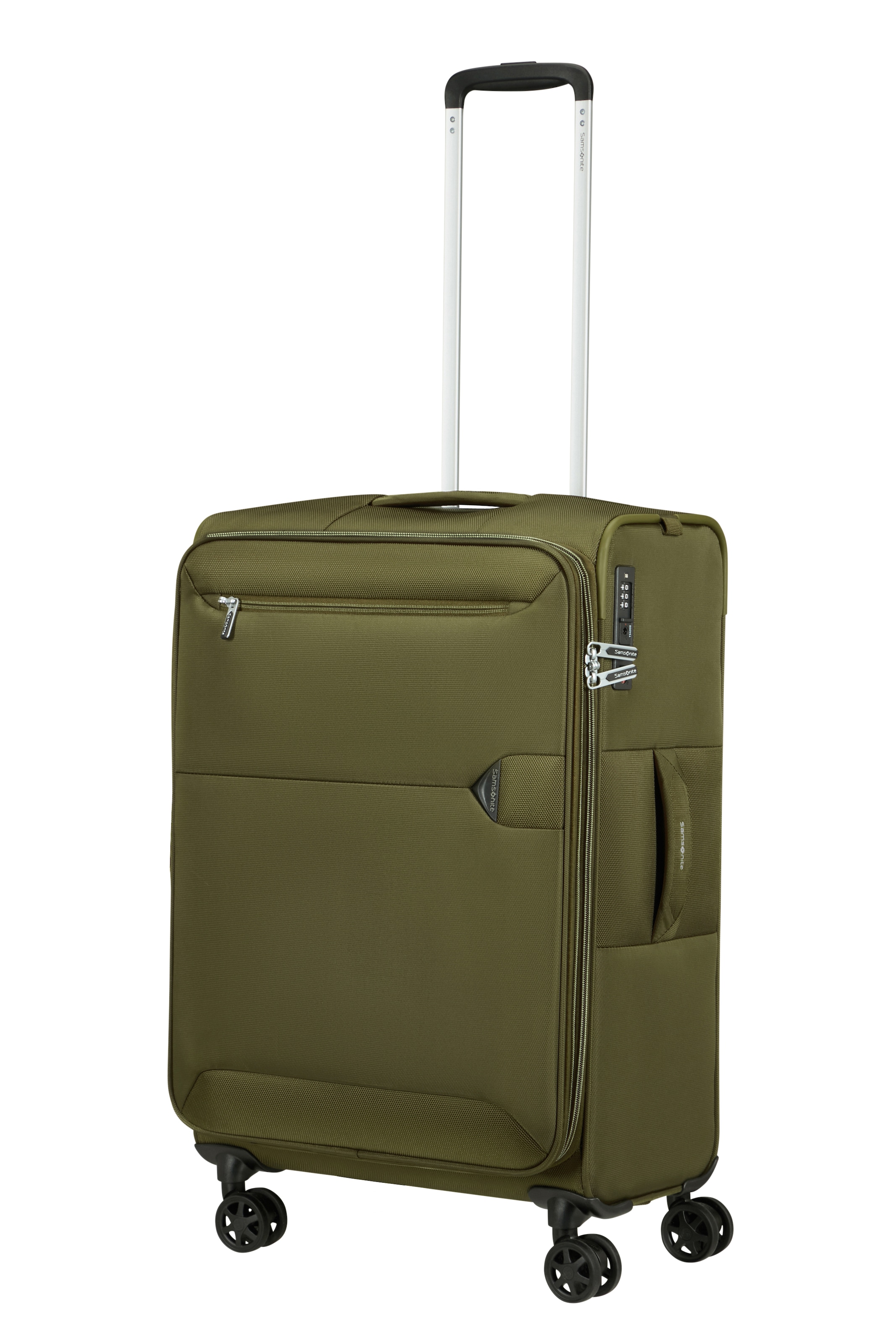 Samsonite, Unisex, Weichgepäck-Trolley »URBIFY, verschiedene Grössen« 68 l 4 Rollen aus Recycle-Polyester, mit Kreuzspanngurt, mit Fronttasche, wasabi