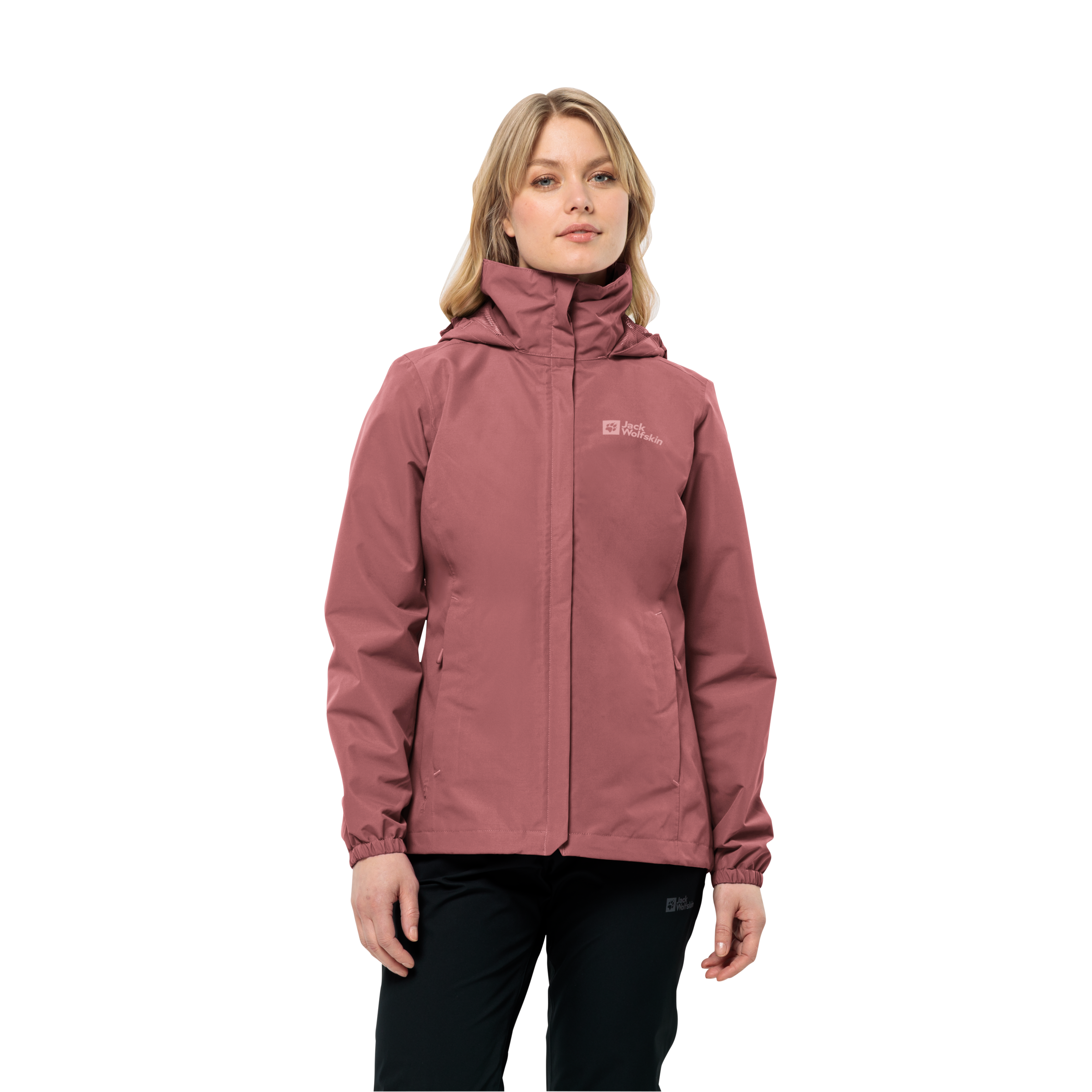 Jack Wolfskin Funktionsjacke »STORMY POINT 2L JKT W«, mit Kapuze, mit verstaubarer Kapuze