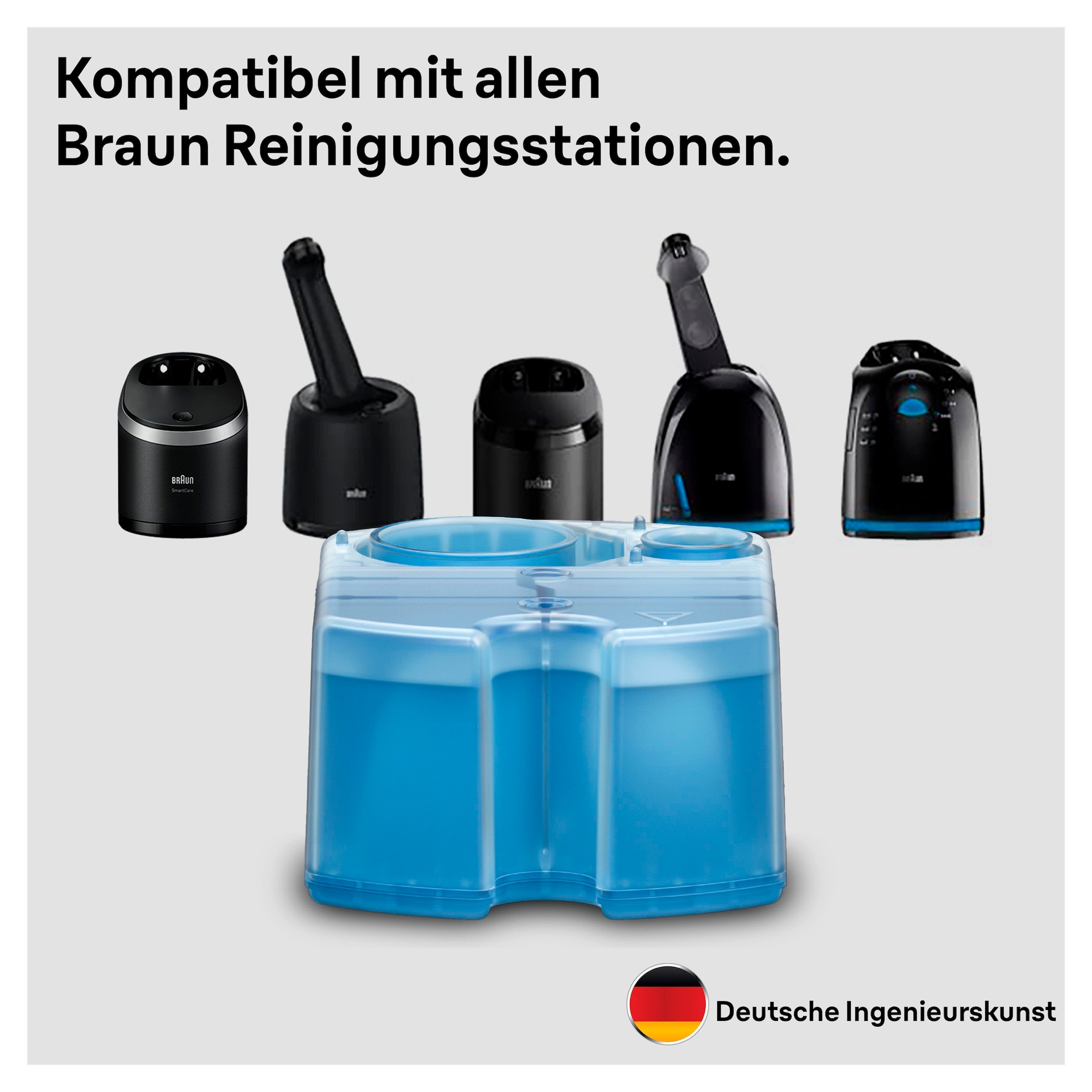 Braun Elektrorasierer Reinigungslösung, hygienische Reinigung