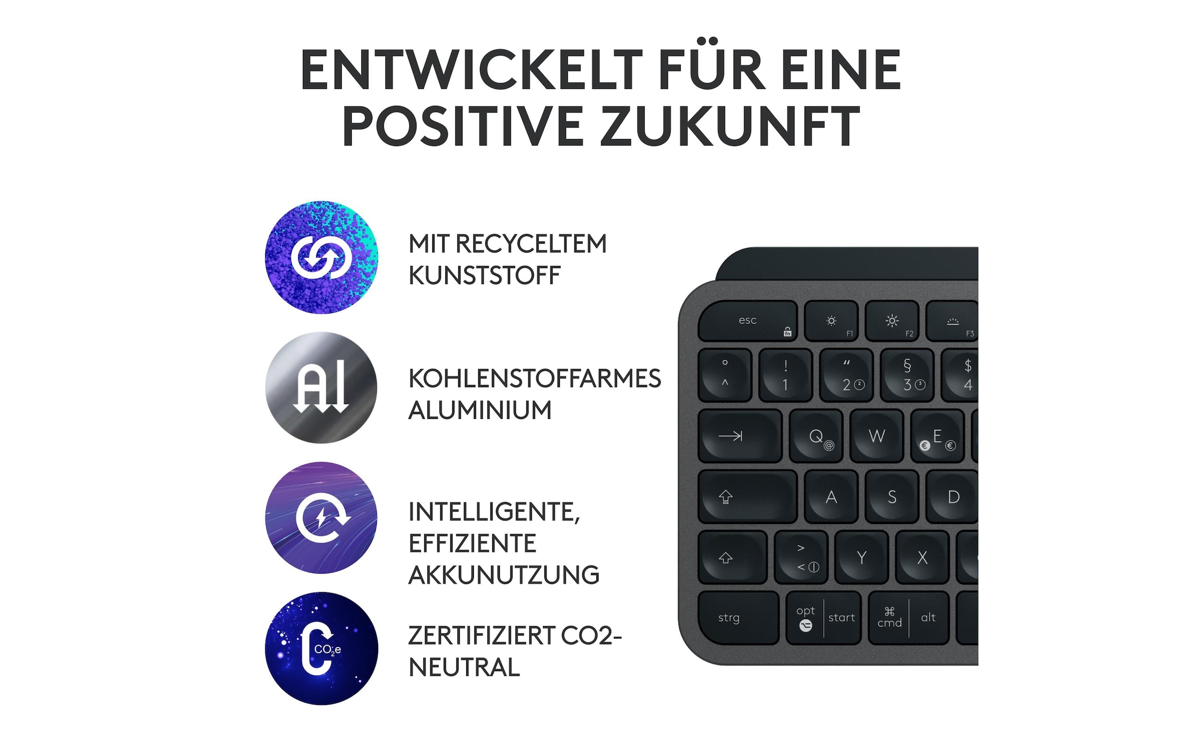 Logitech Tastatur- und Maus-Set »MX Keys S Combo«