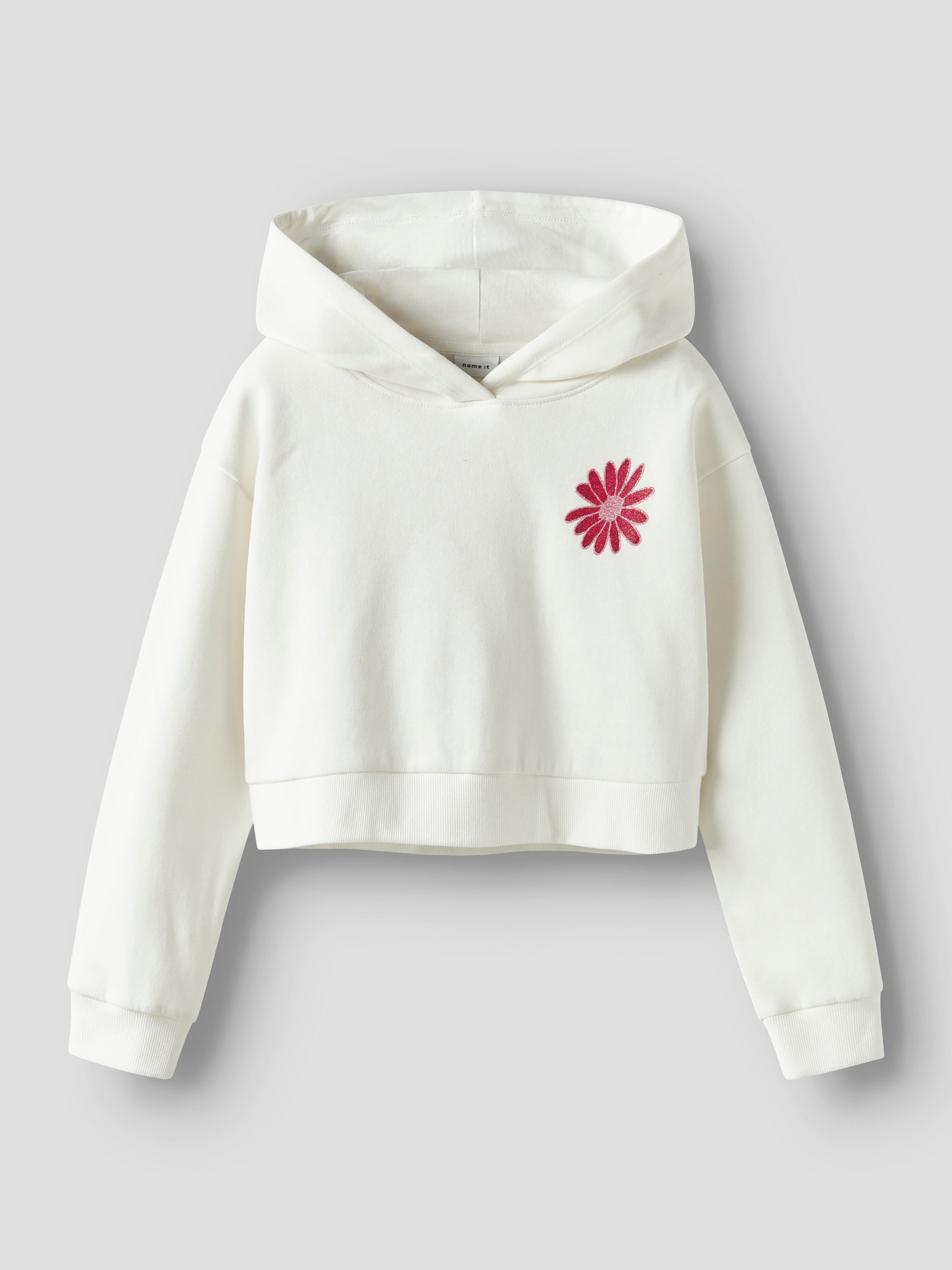 Name It Kapuzensweatshirt »NKFKORY LS CROP BOXY SWE WH BRU PS NOOS«