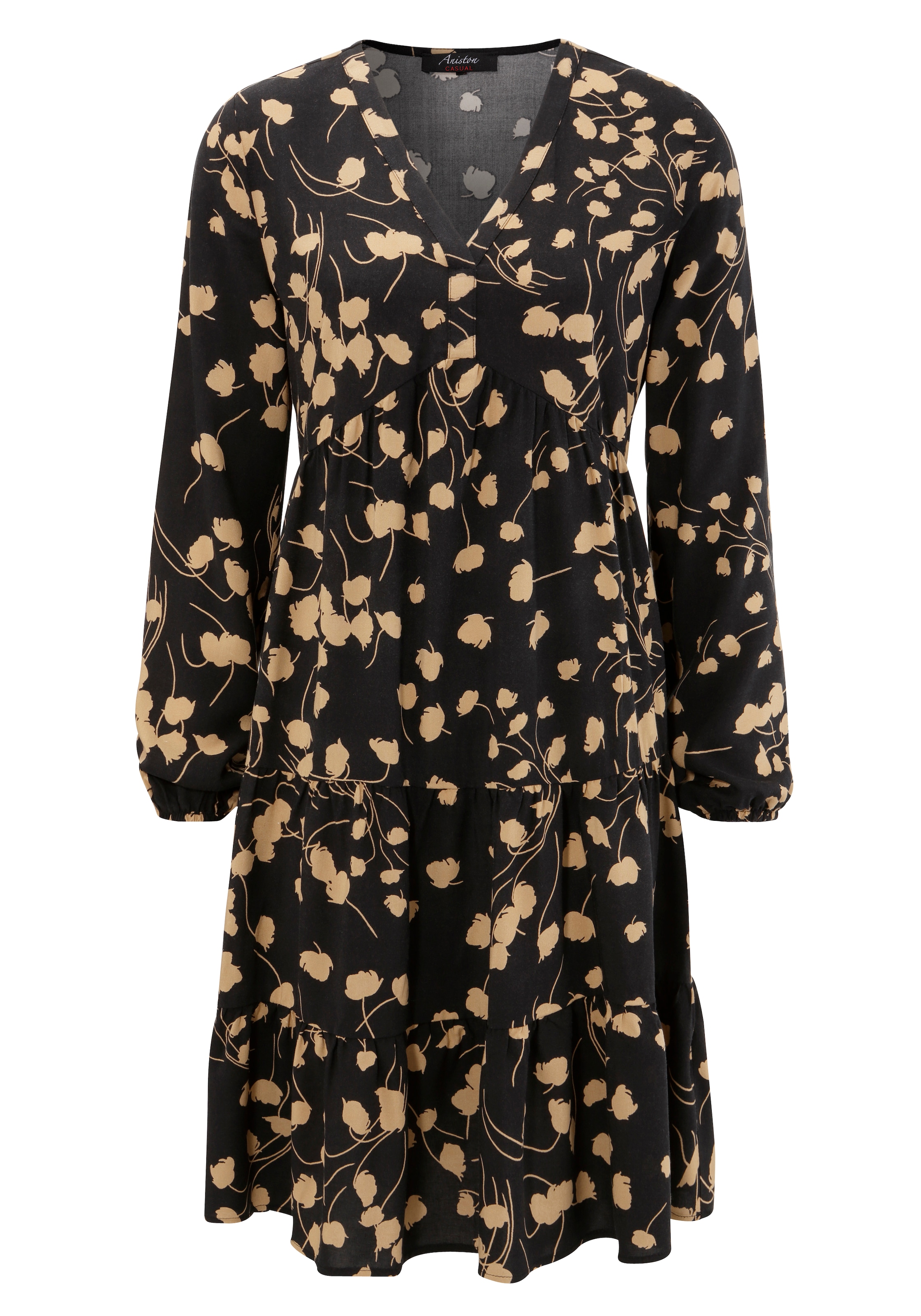 mit Aniston | online CASUAL Blusenkleid, Blumendruck Jelmoli-Versand graphischem kaufen