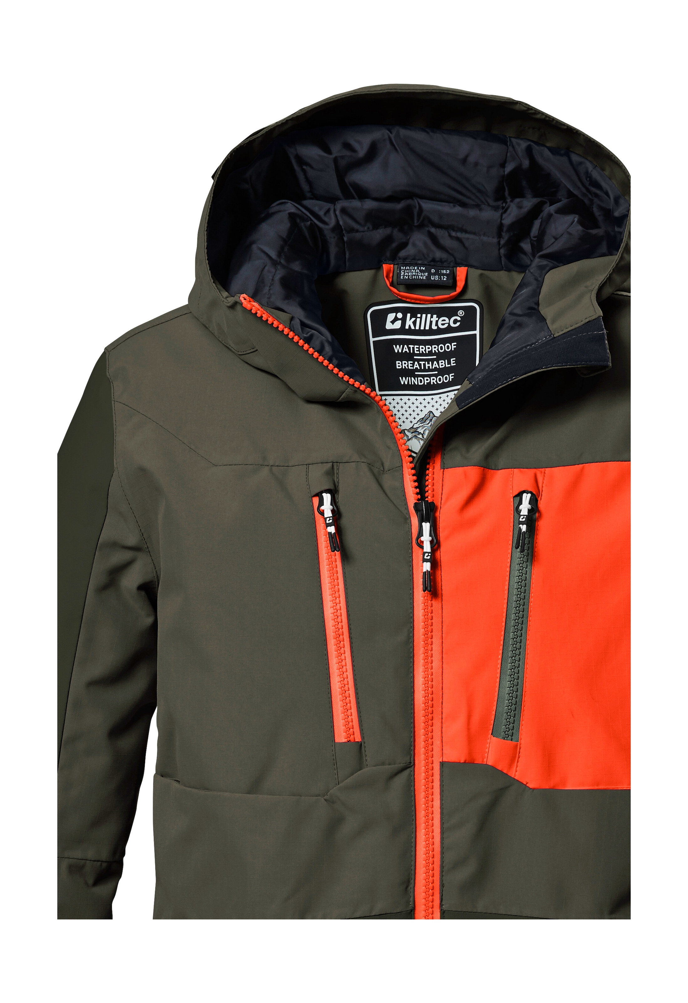 Killtec Skijacke »KSW 397 BYS SKI JCKT«, Stylische, wasserdichte Skijacke mit 10.000 mm Wassersäule