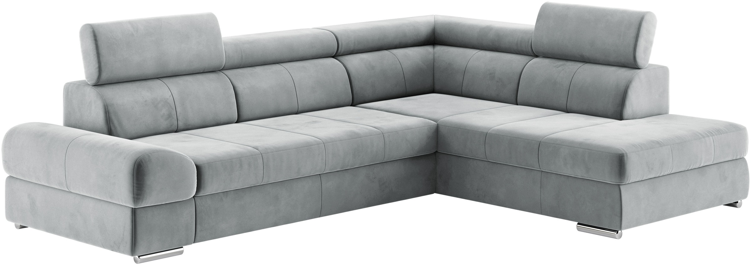 sit&more Ecksofa »Broadway L-Form«, mit verstellbaren Kopfteilen, wahlweise mit Bettfunktion