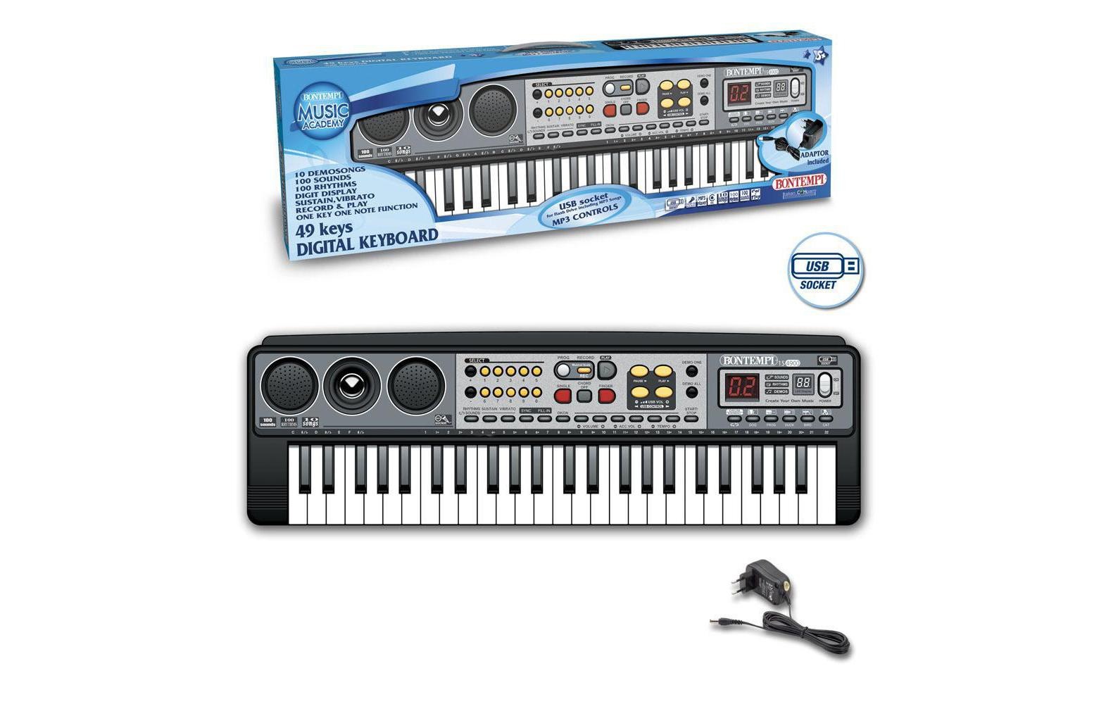Bontempi Spielzeug-Musikinstrument »Digitales Keyboard mit 49 Tasten«