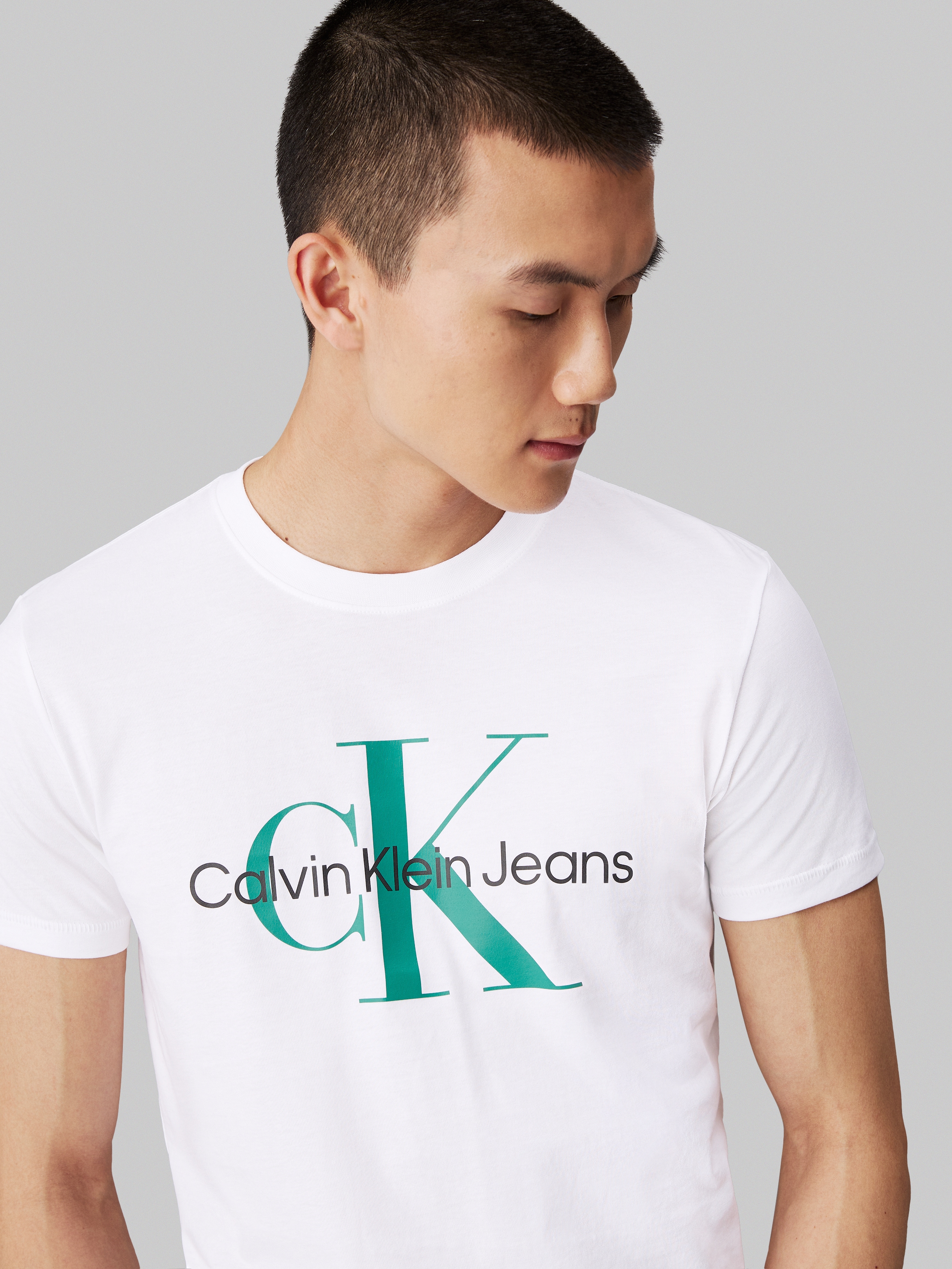 Calvin Klein Jeans T-Shirt »SEASONAL MONOLOGO TEE«, mit grossem Logodruck